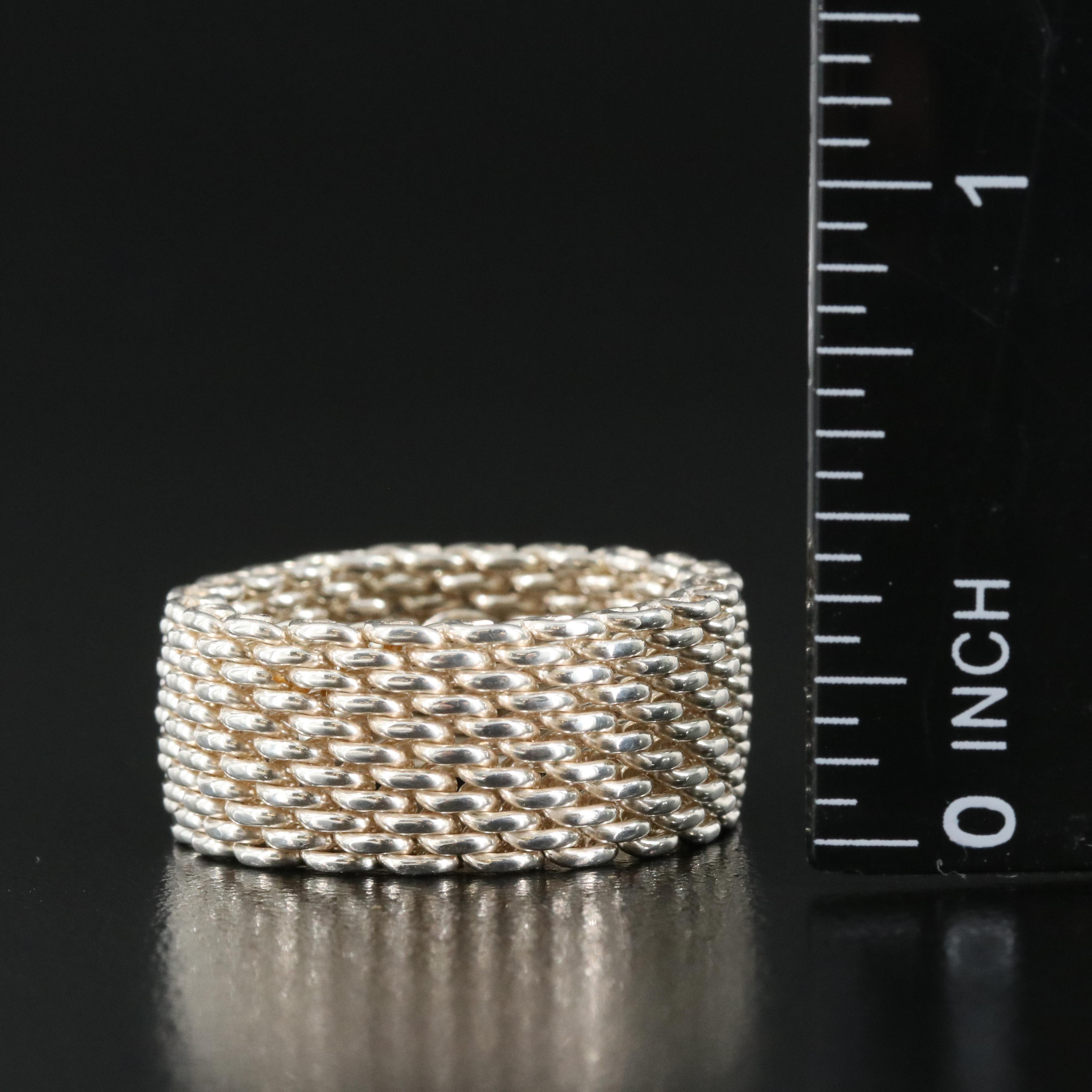 Tiffany & Co. "Somerset" Sterling Mesh Band