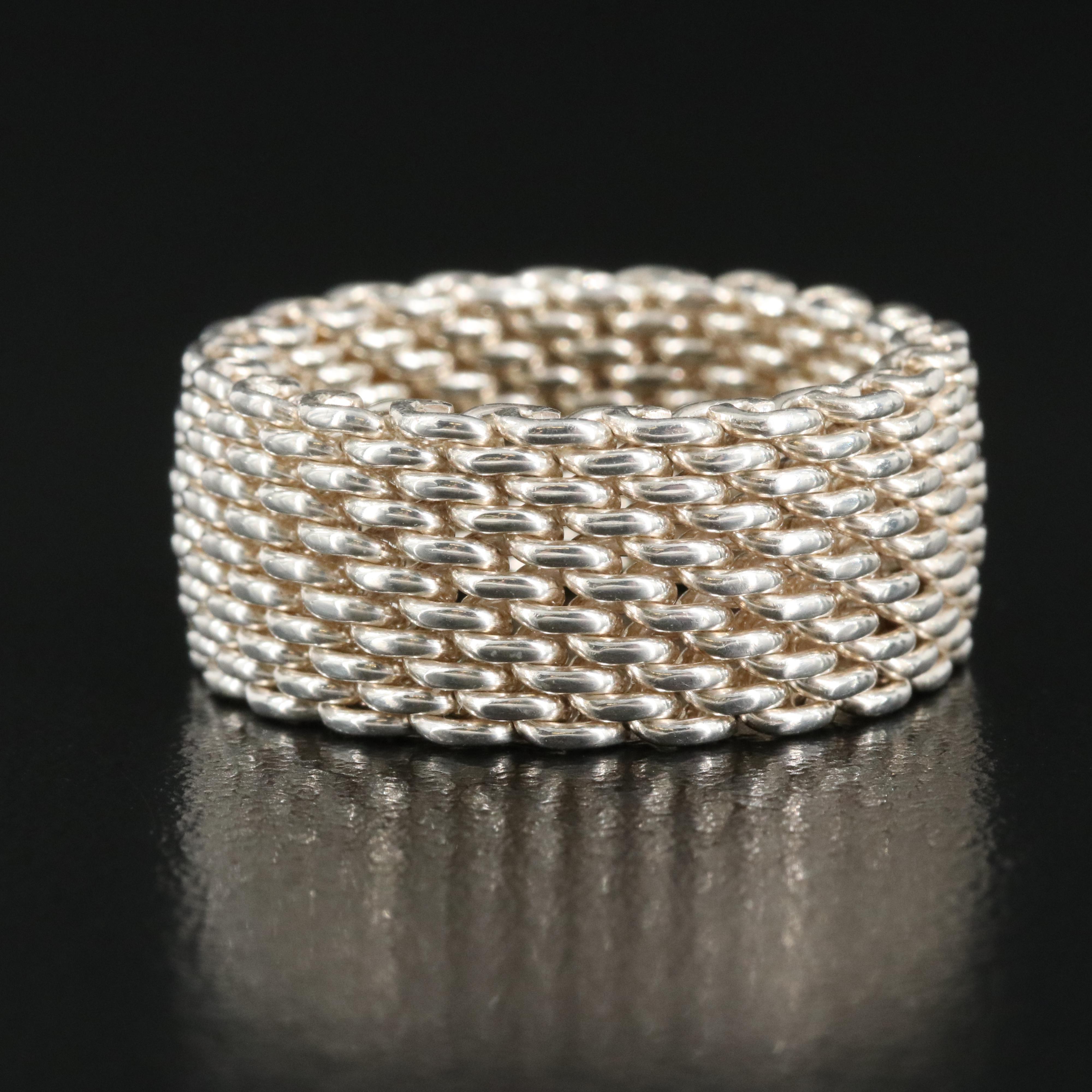 Tiffany & Co. "Somerset" Sterling Mesh Band