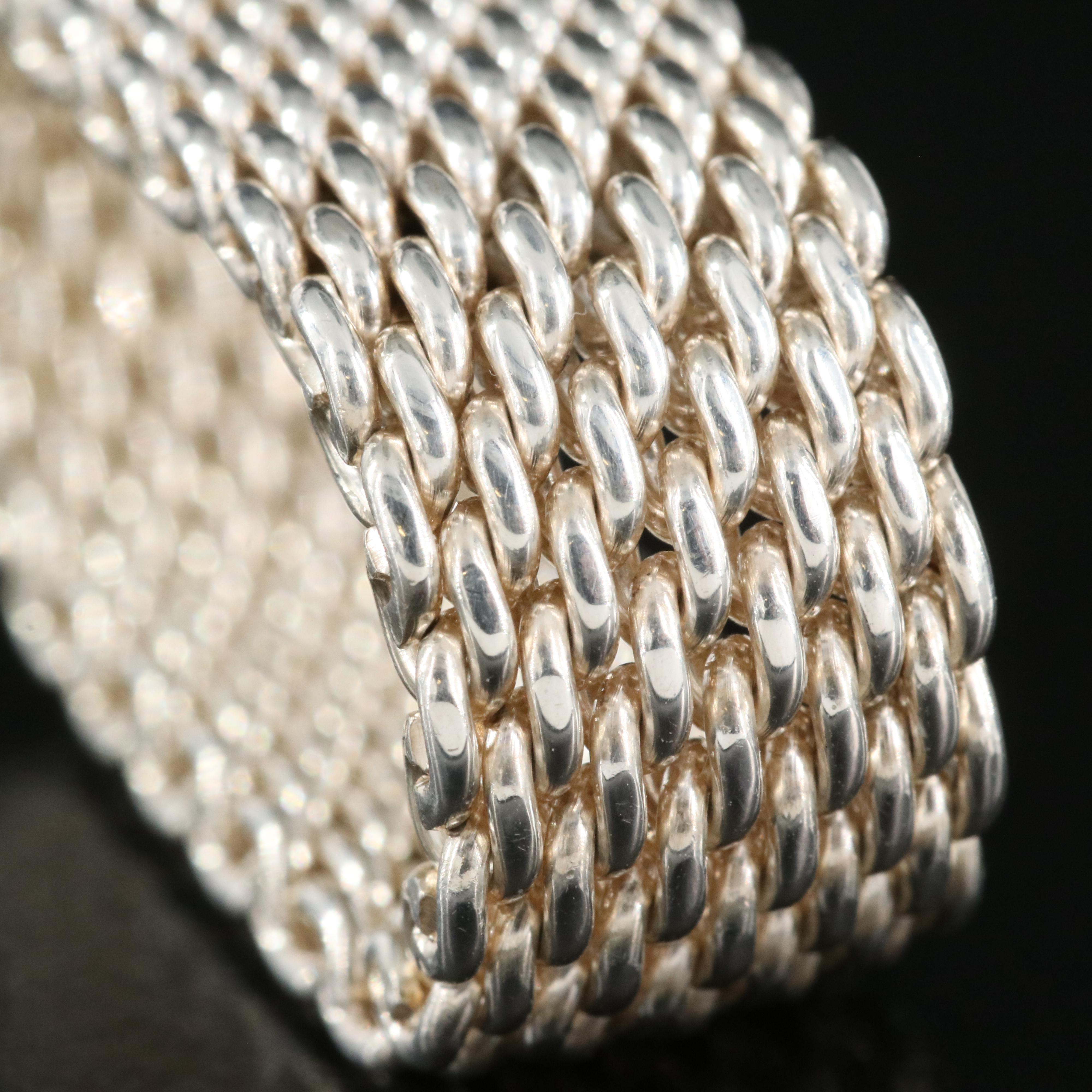 Tiffany & Co. "Somerset" Sterling Mesh Band