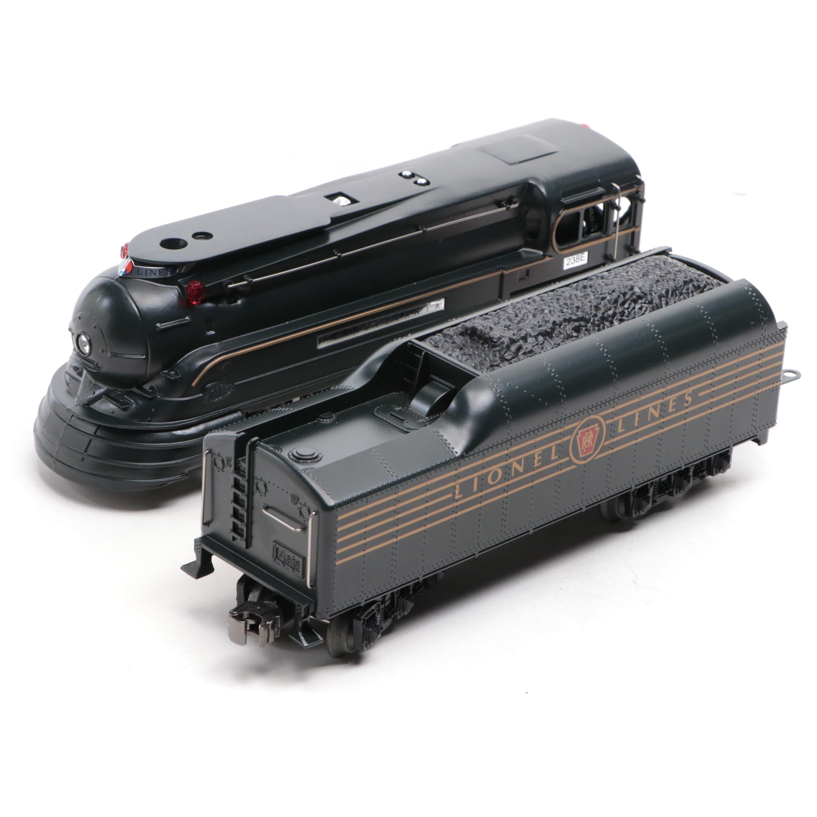 Lionel Trains Pennsylvania 238E K-4 Torpedo Steam Locomotive with Car