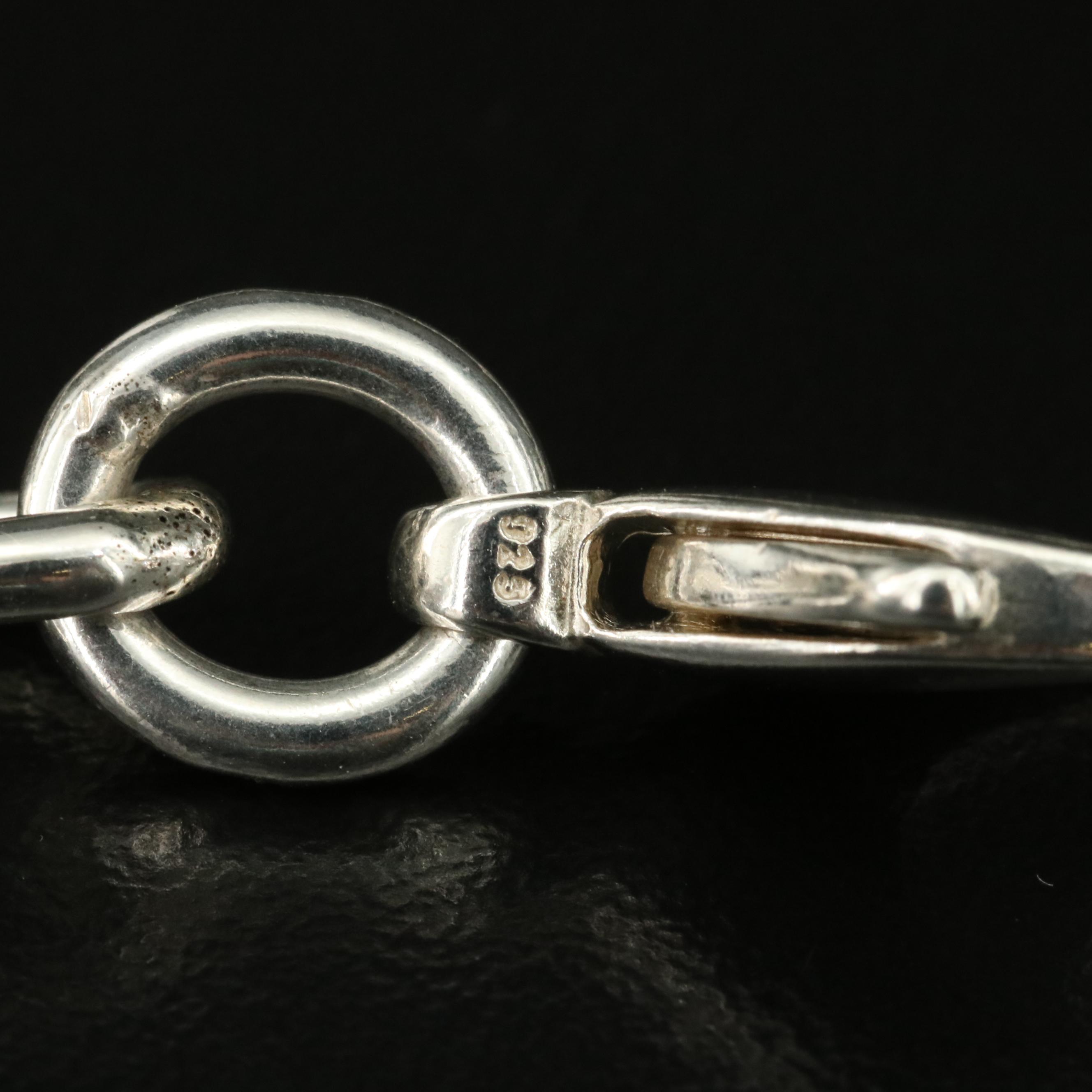 Tiffany & Co. "Return to Tiffany" Sterling Oval Tag Necklace