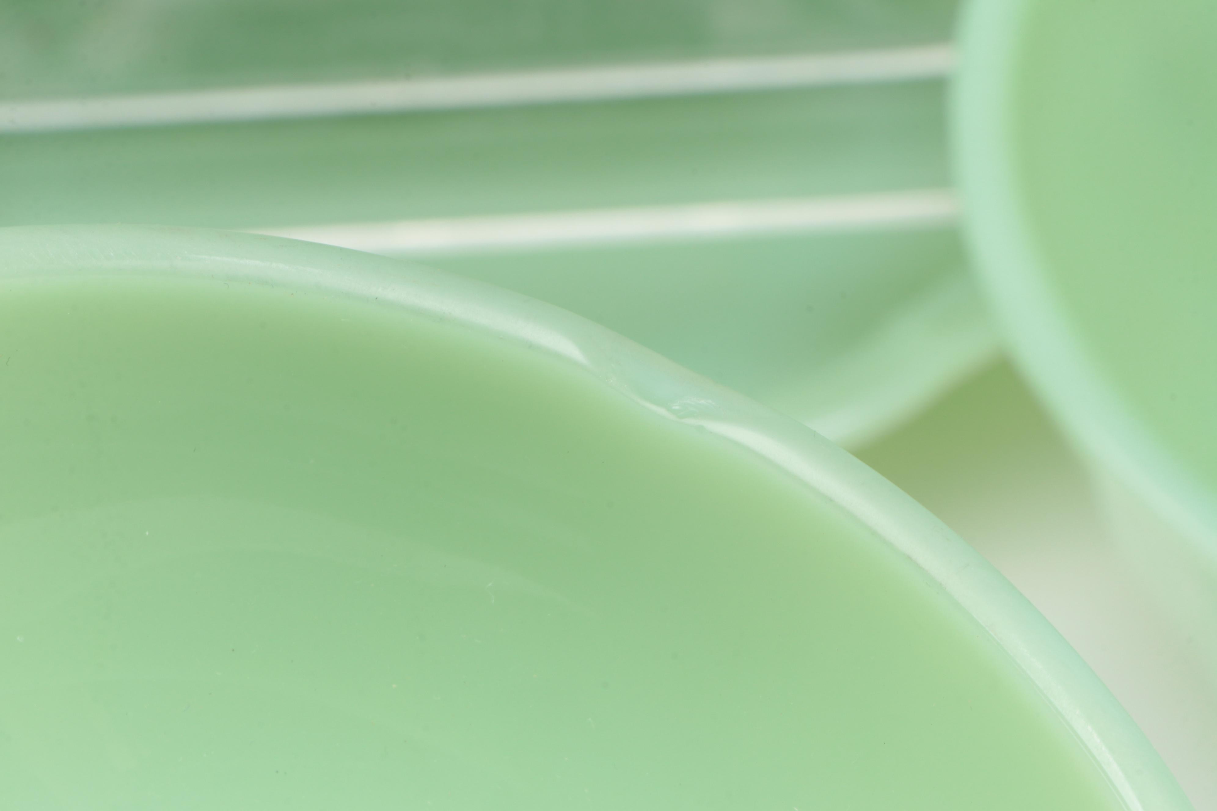 Anchor Hocking Fire-King "Swirl Jadeite Shell" and Other Jadeite Tableware