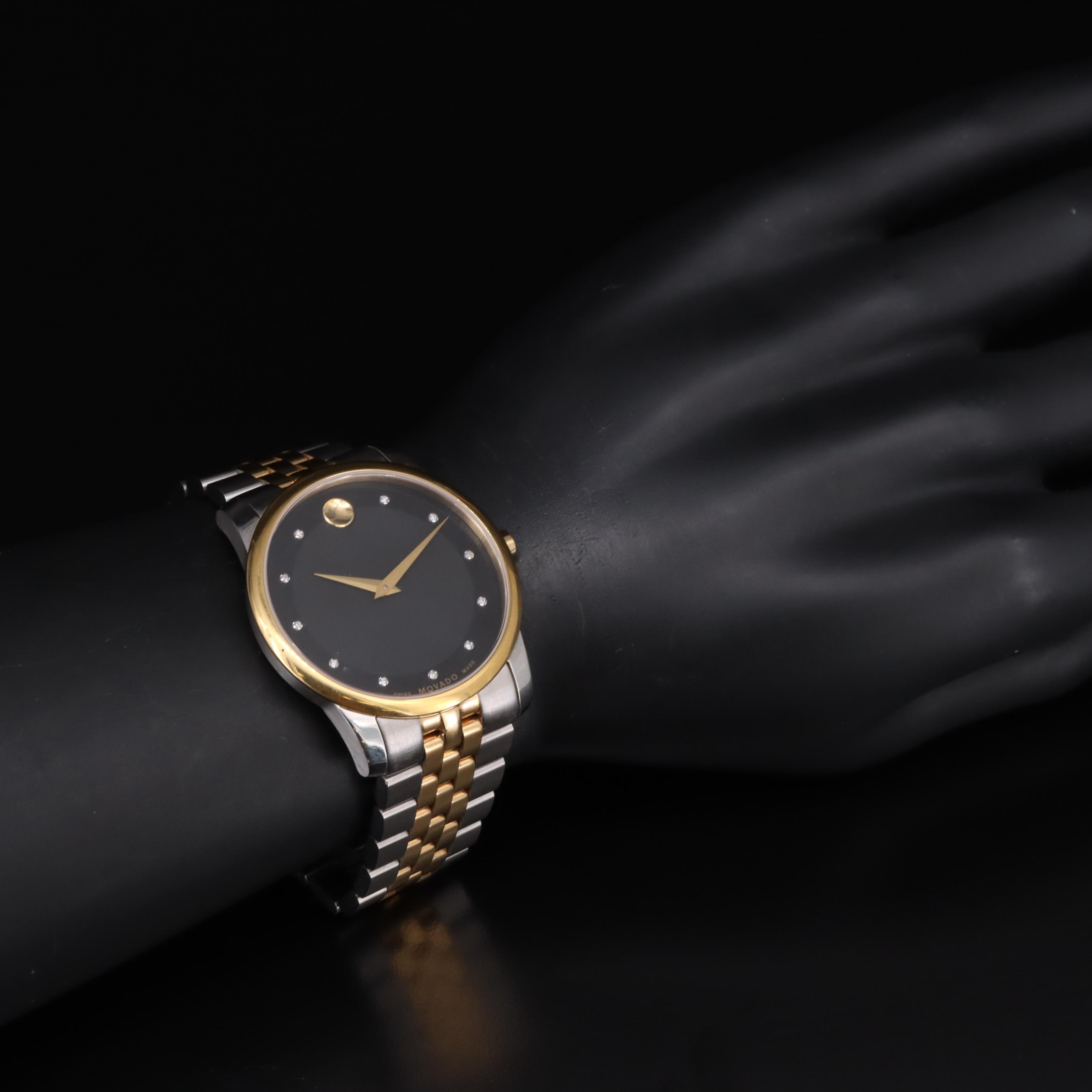 Movado Museum Classic Two-Tone Diamond Watch