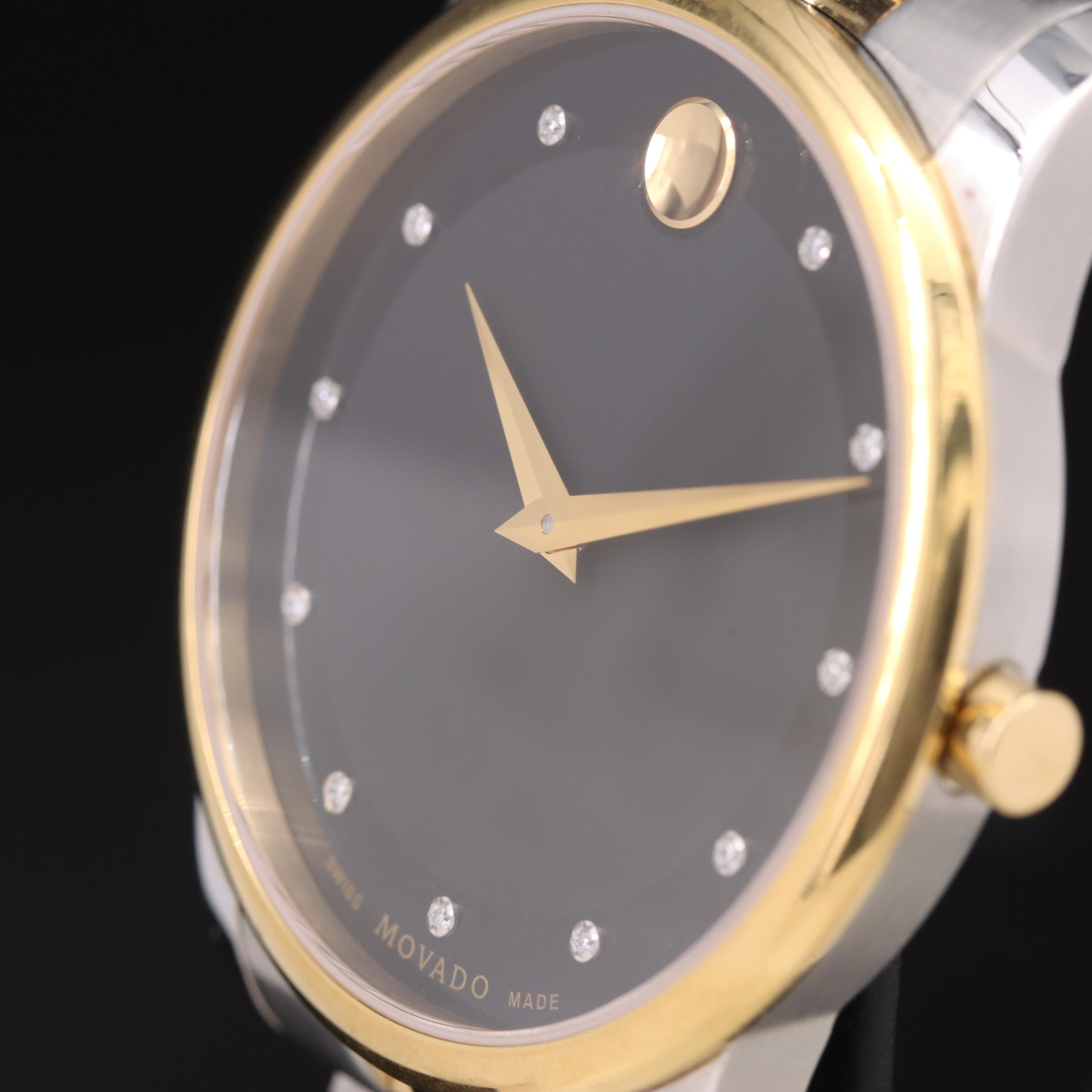 Movado Museum Classic Two-Tone Diamond Watch
