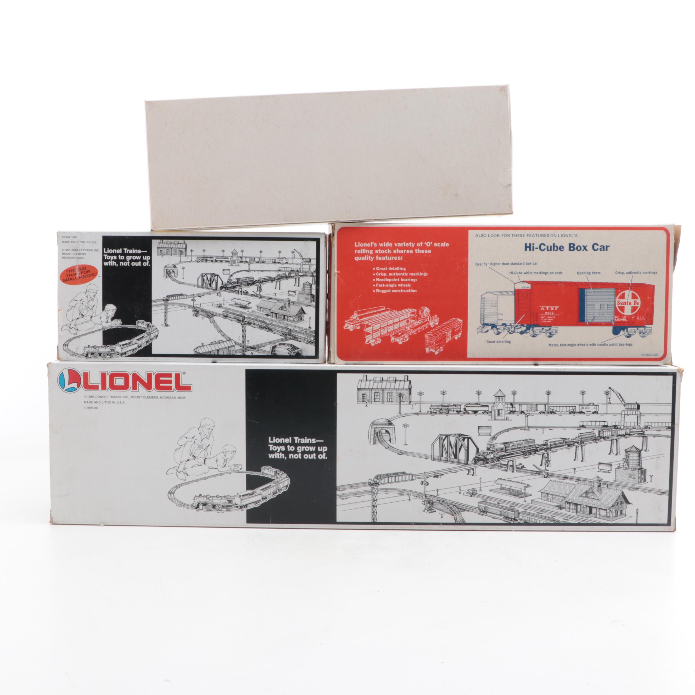 Lionel Union Pacific Locomotive and Tender with Hi-Cube and Cabooses