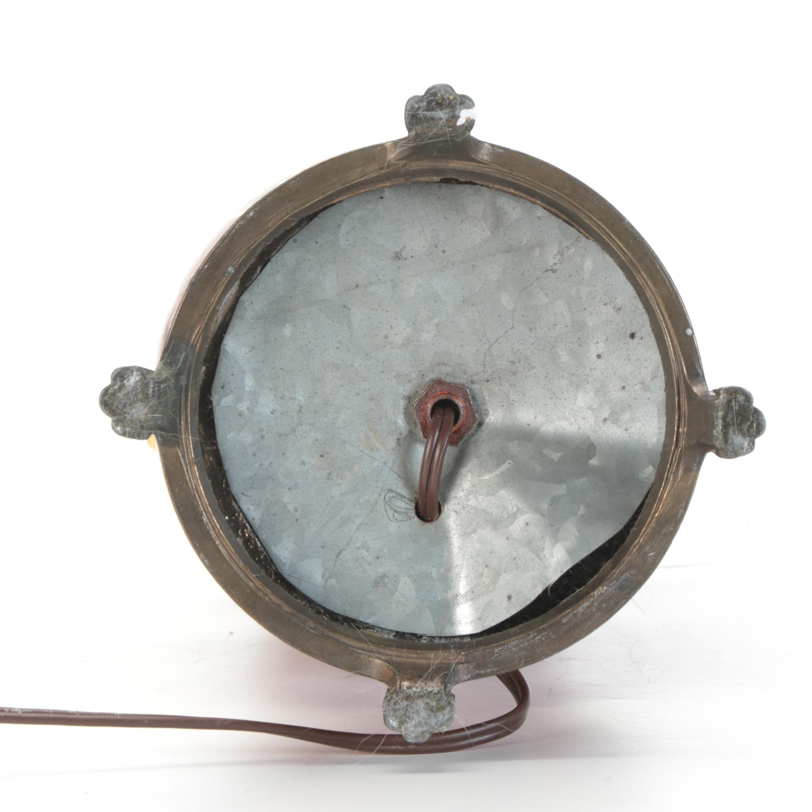 Chinese Woodblock Prints of Imperial Court with Ceramic Table Lamp and More