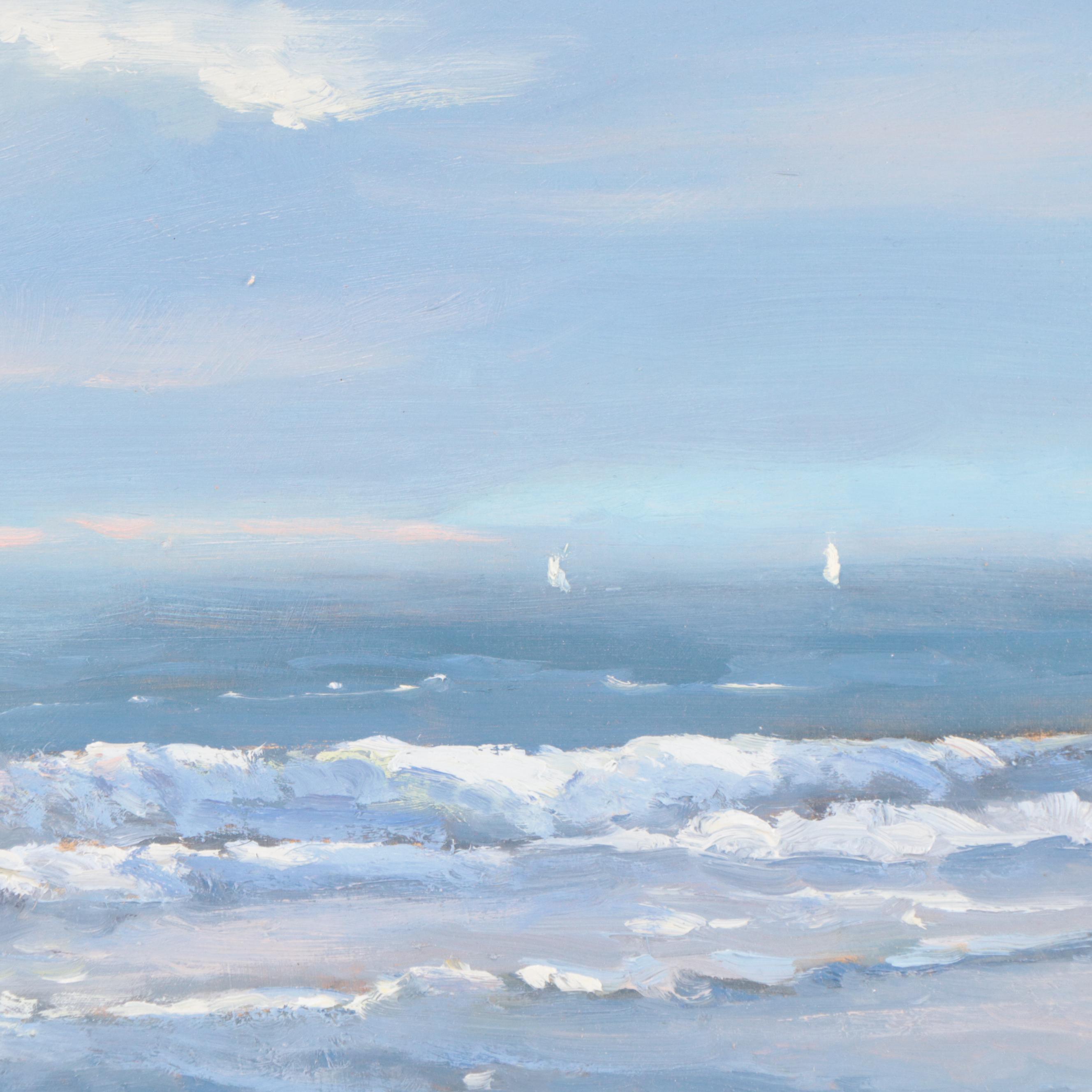 Robert Alan Waltsak Coastal Landscape Oil Painting