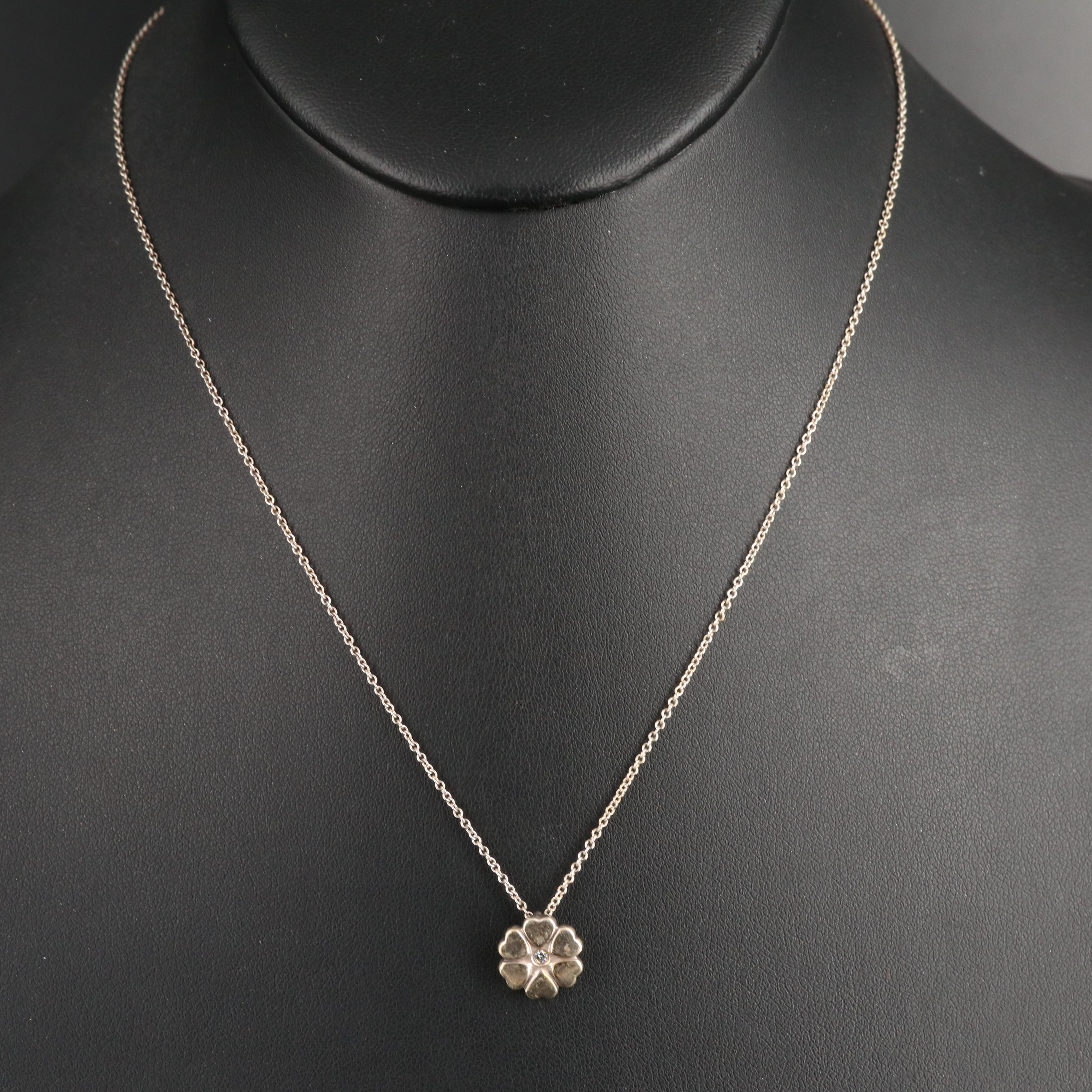 Paloma Picasso for Tiffany & Co. "Crown of Hearts" Sterling Diamond Necklace