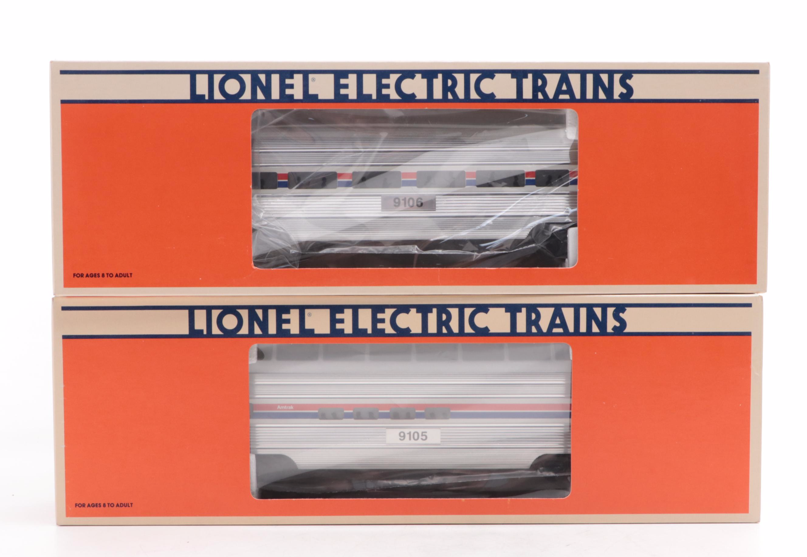 Lionel Amtrak Locomotive with Observation and Full Vista Dome Car