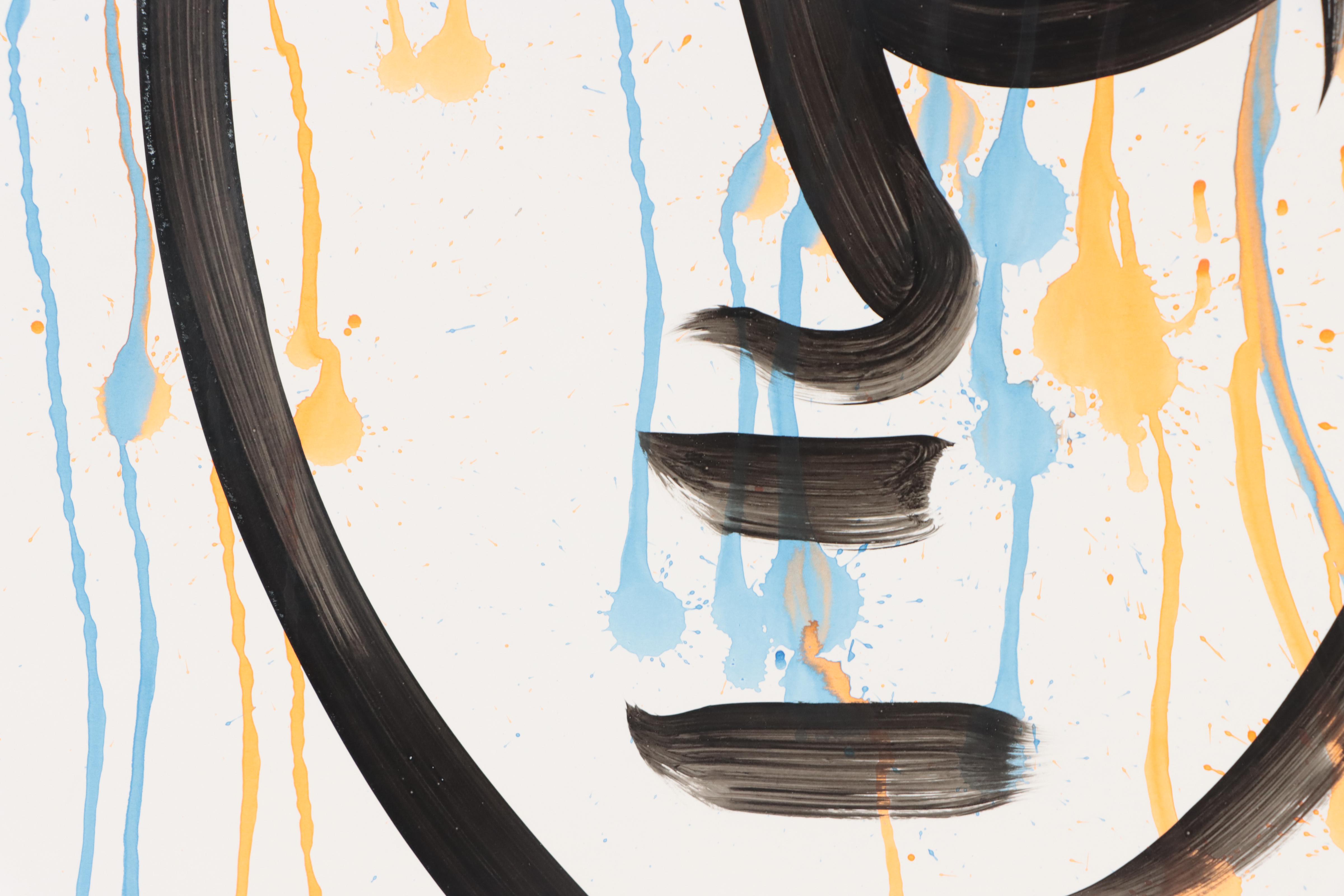 Peter Keil Abstract Portrait Acrylic Painting