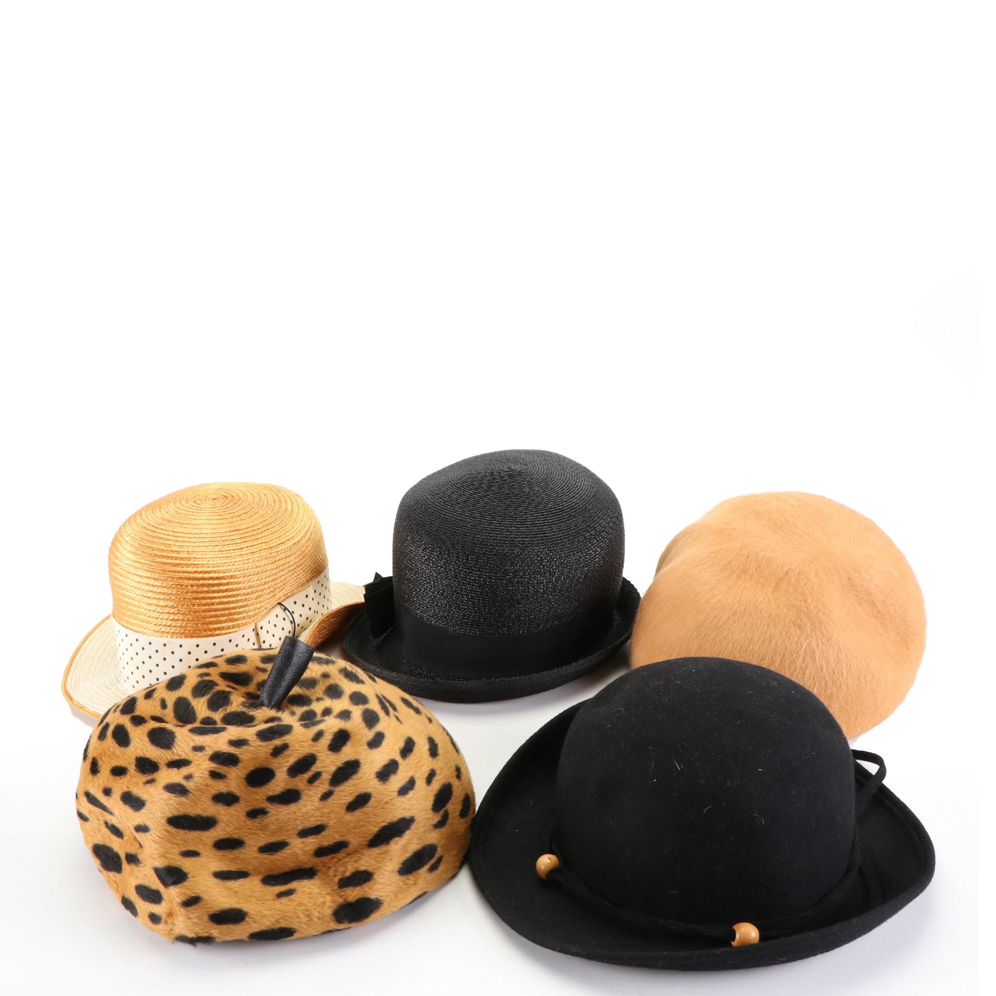 Laura, Pirouettes by Adolfo II, Mr. John Jr., Mahara and Other Hats