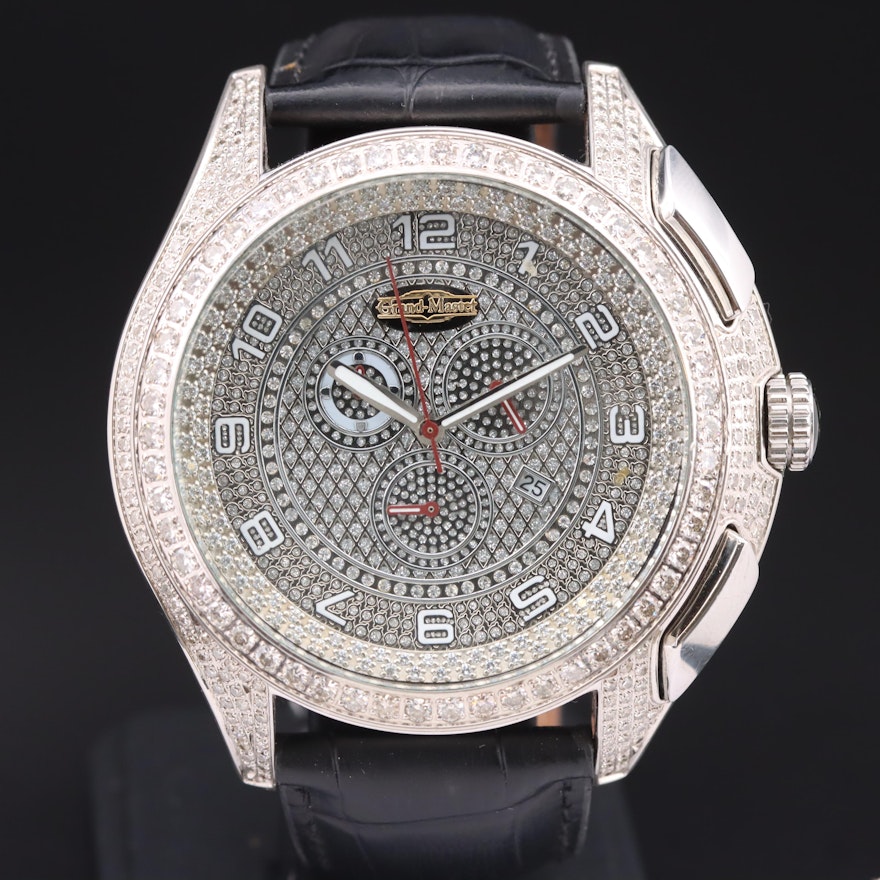 4.00 CTW Diamond Luxuarman Grand-Master Limited Edition Wristwatch