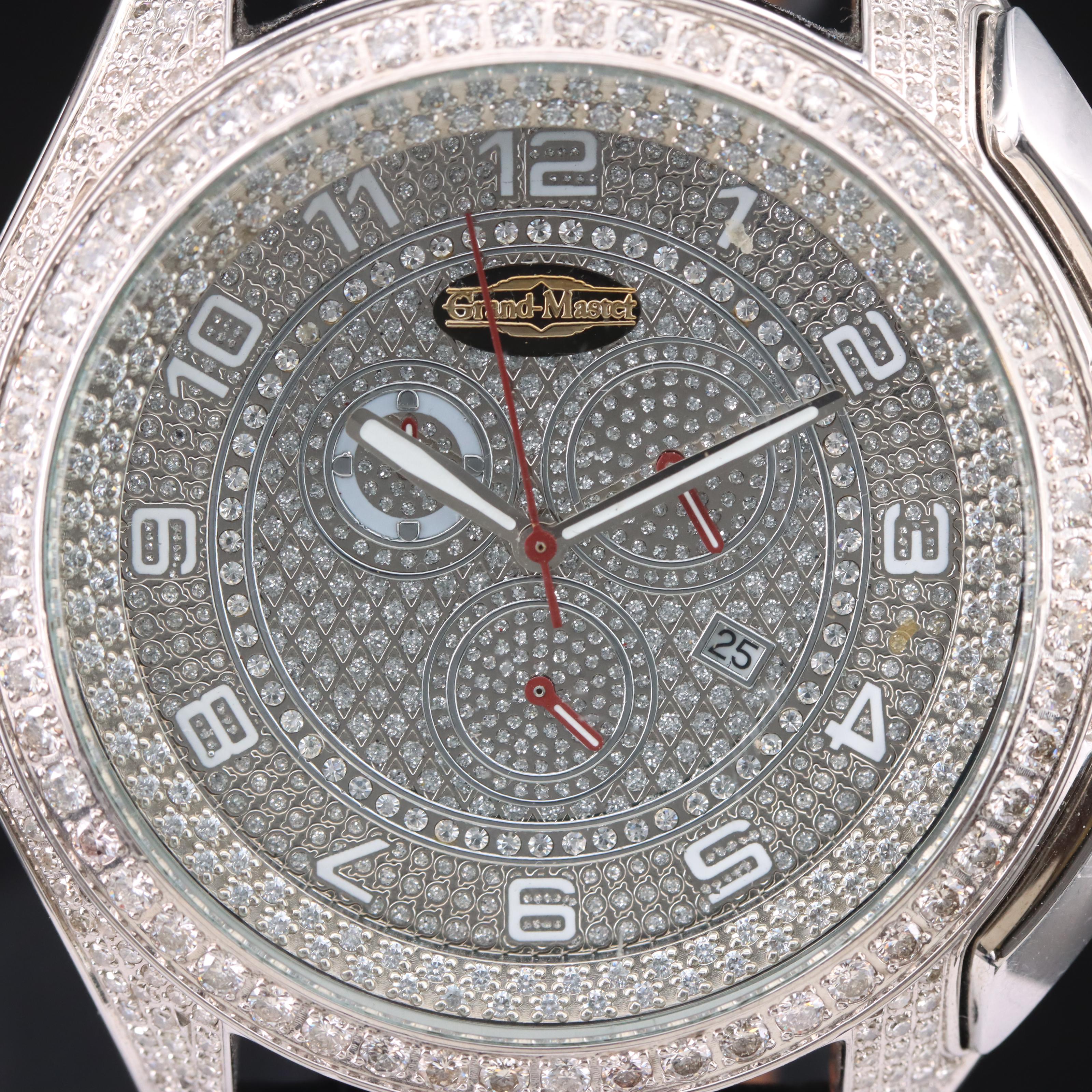 4.00 CTW Diamond Luxuarman Grand-Master Limited Edition Watch