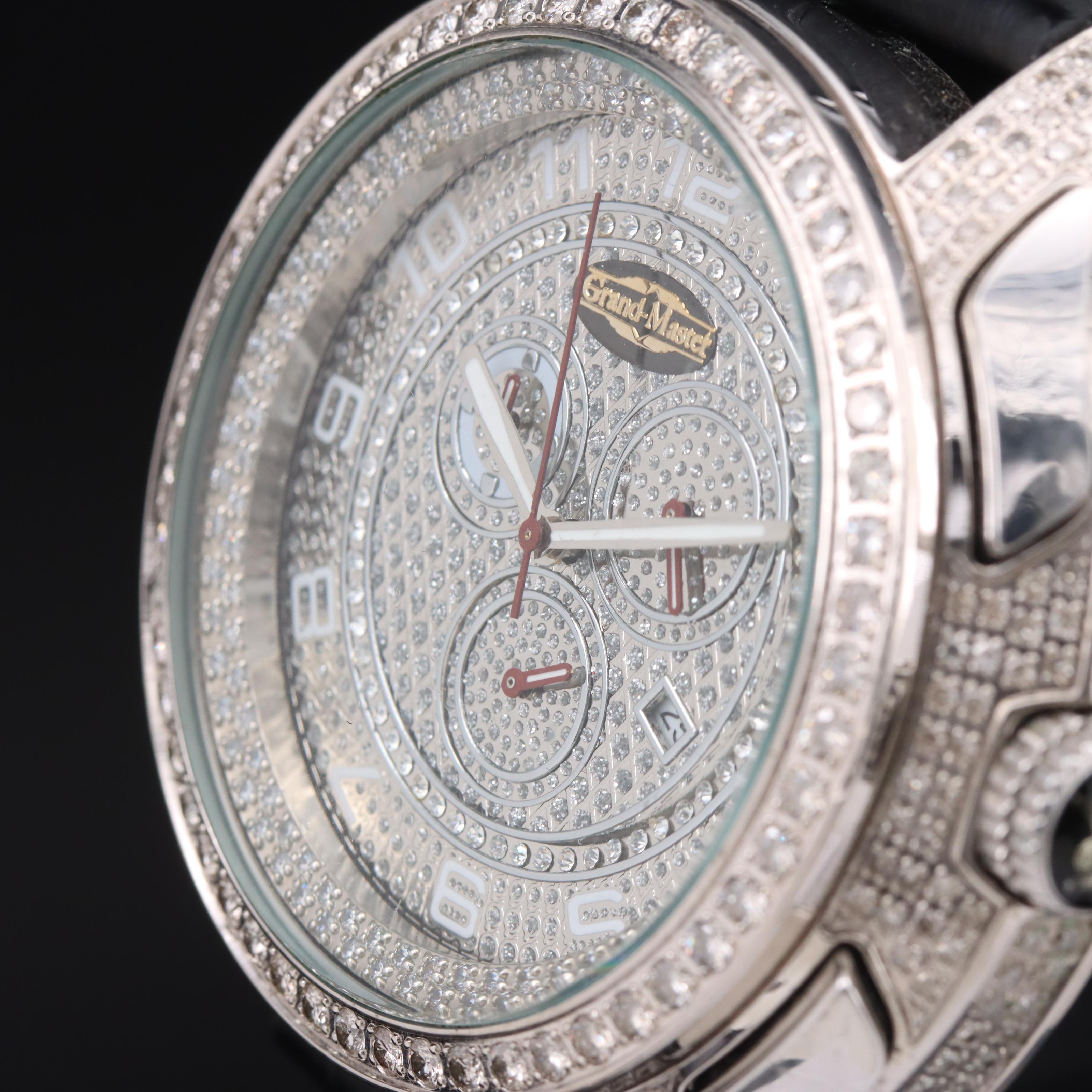 4.00 CTW Diamond Luxuarman Grand-Master Limited Edition Watch
