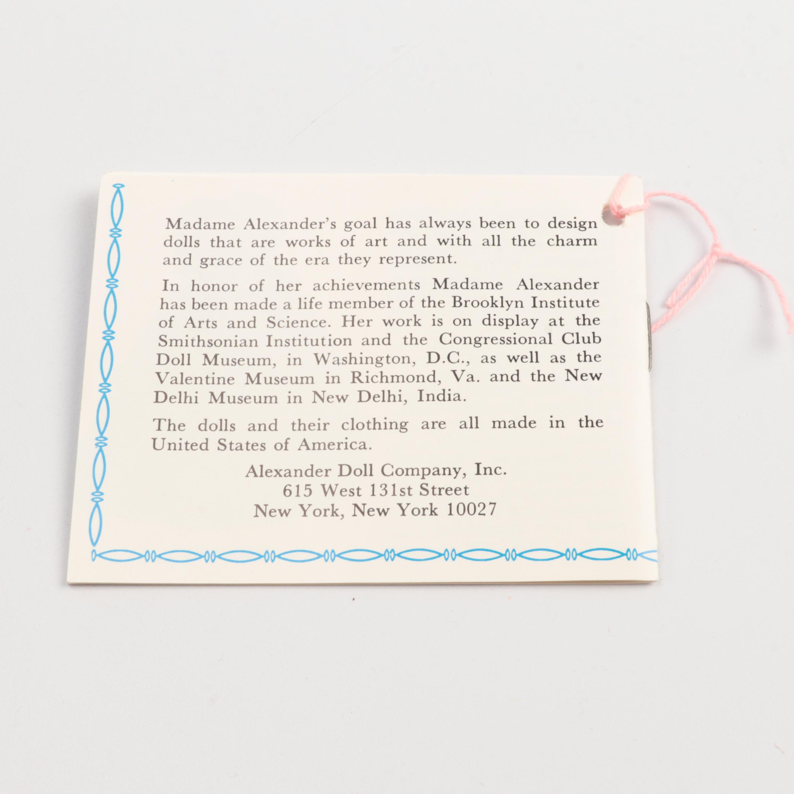 Madame Alexander First Ladies Series III Dolls