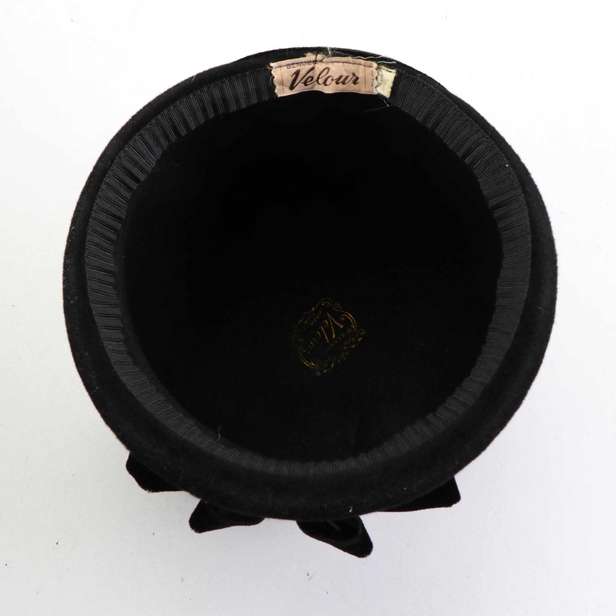 Bubble and Bouffant Hats in Velour, Fur Felt, Straw, and Mesh, 1960s