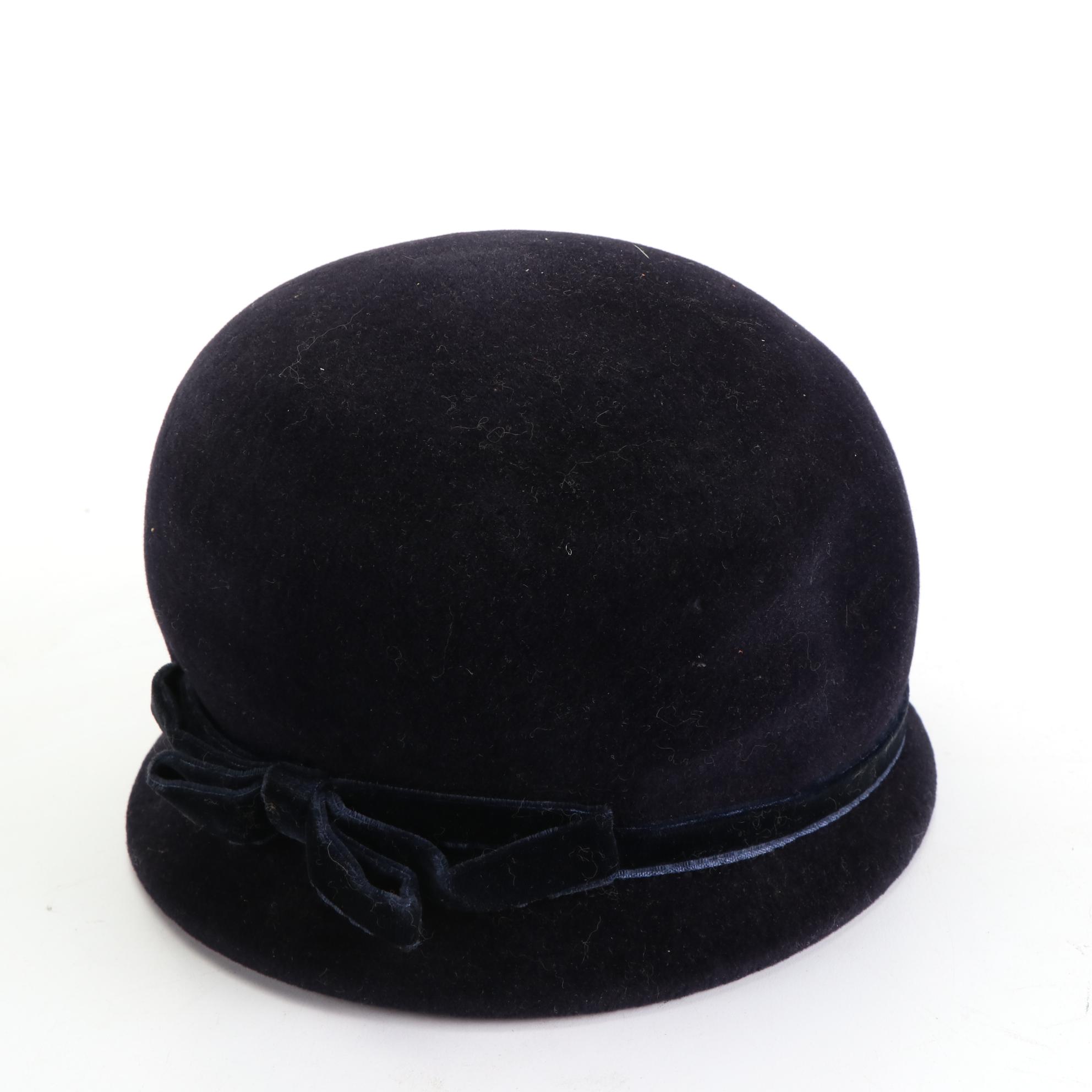 Bubble and Bouffant Hats in Velour, Fur Felt, Straw, and Mesh, 1960s