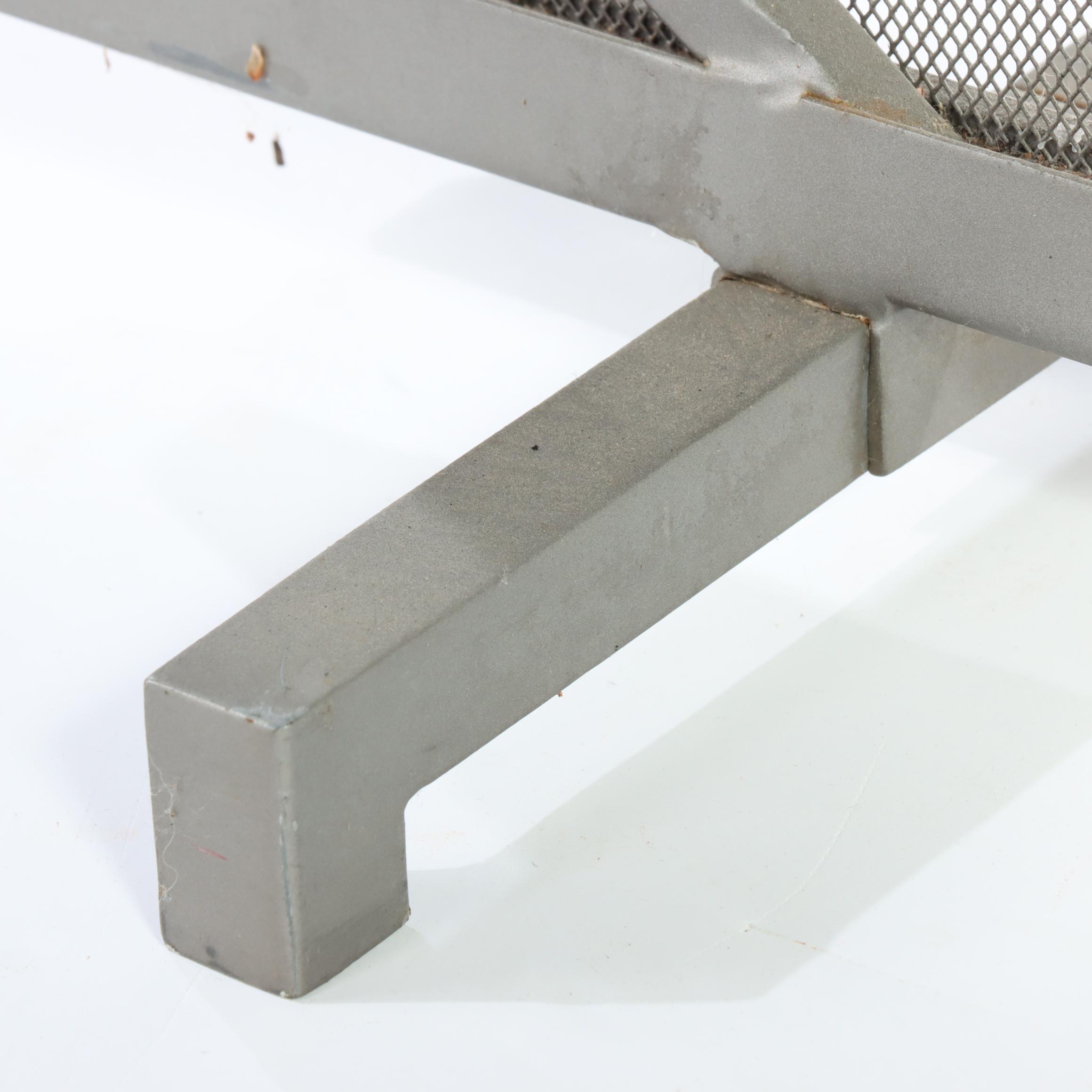 Two Iron and Wire Mesh Fire Screens, Incl. Ana Reza-Hadden for Crate and Barrel