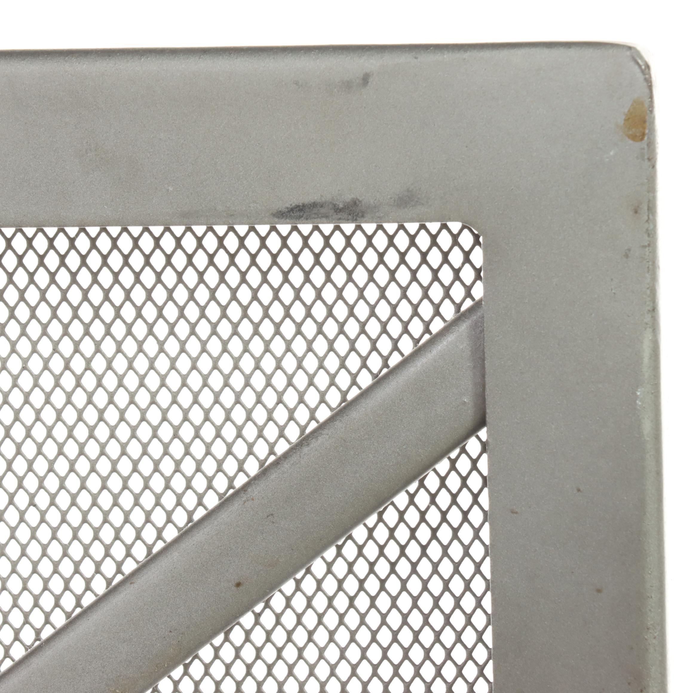 Two Iron and Wire Mesh Fire Screens, Incl. Ana Reza-Hadden for Crate and Barrel