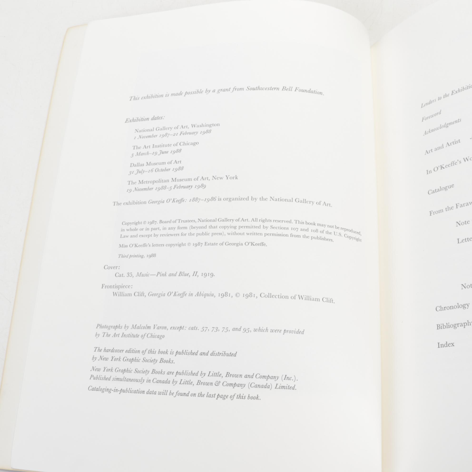 First Edition Thus "Georgia O'Keeffe: One Hundred Flowers" and More