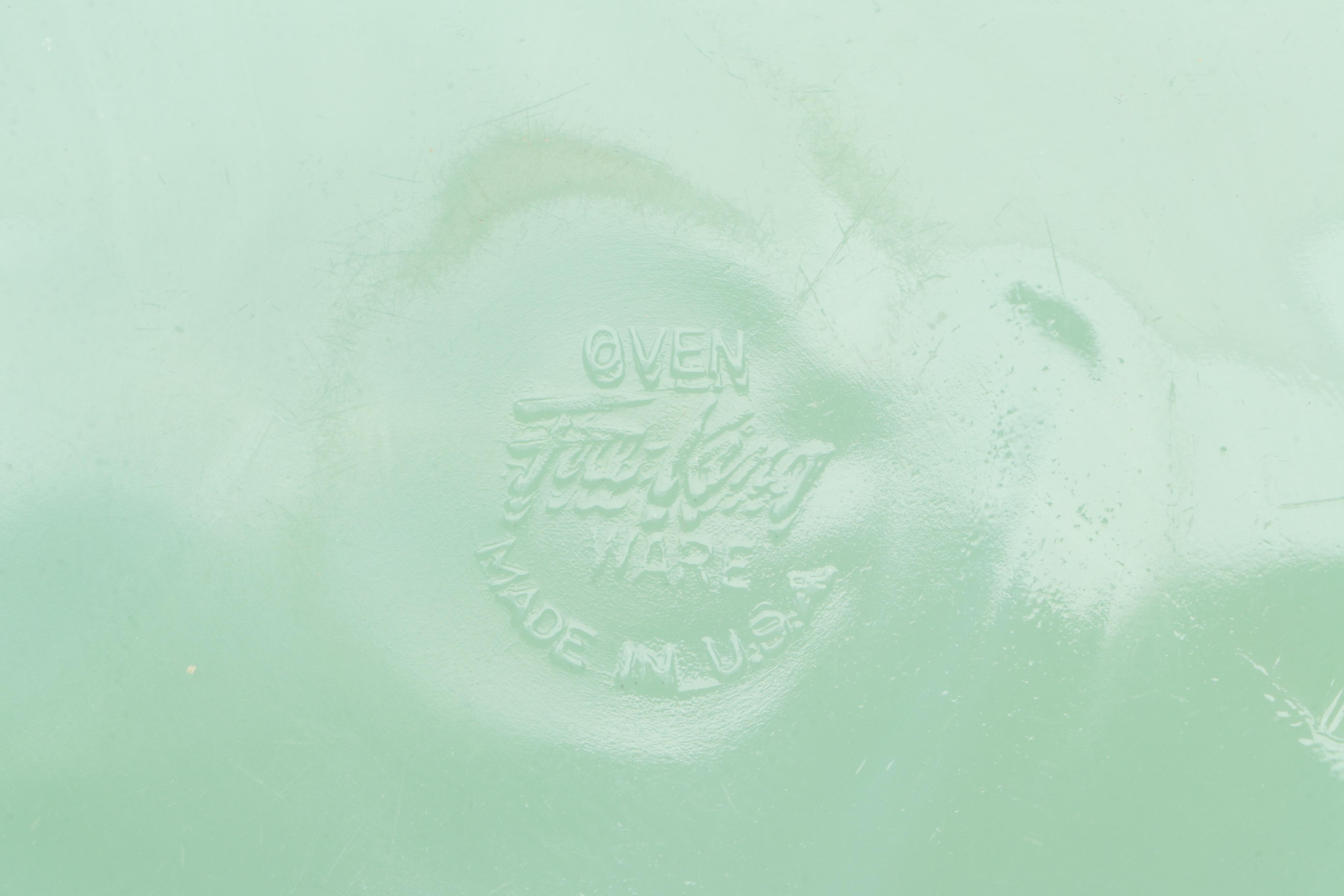 Anchor Hocking Fire-King "Jane Ray" and Other Jadeite Glass Dinnerware