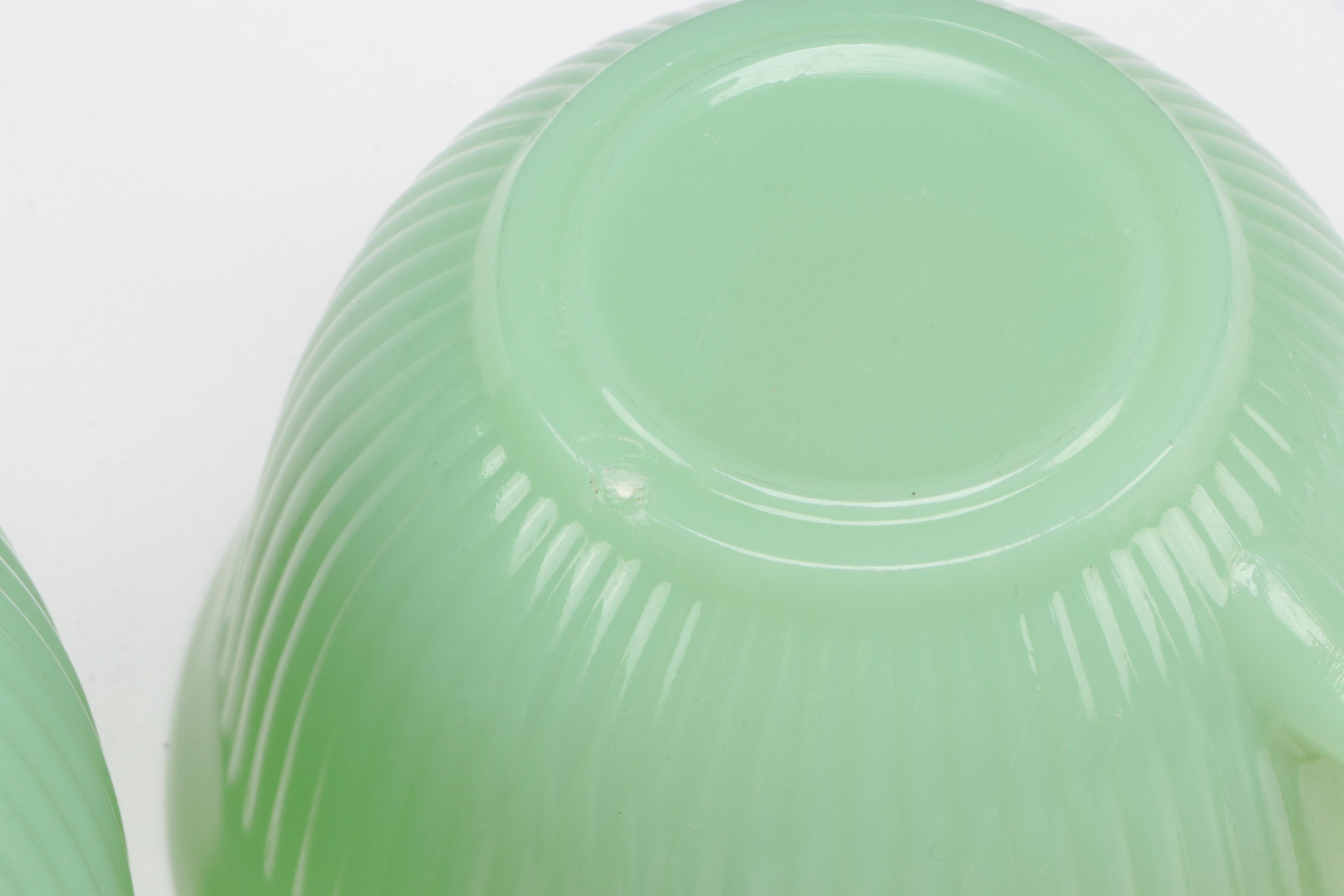 Anchor Hocking Fire-King "Jane Ray" and Other Jadeite Glass Dinnerware