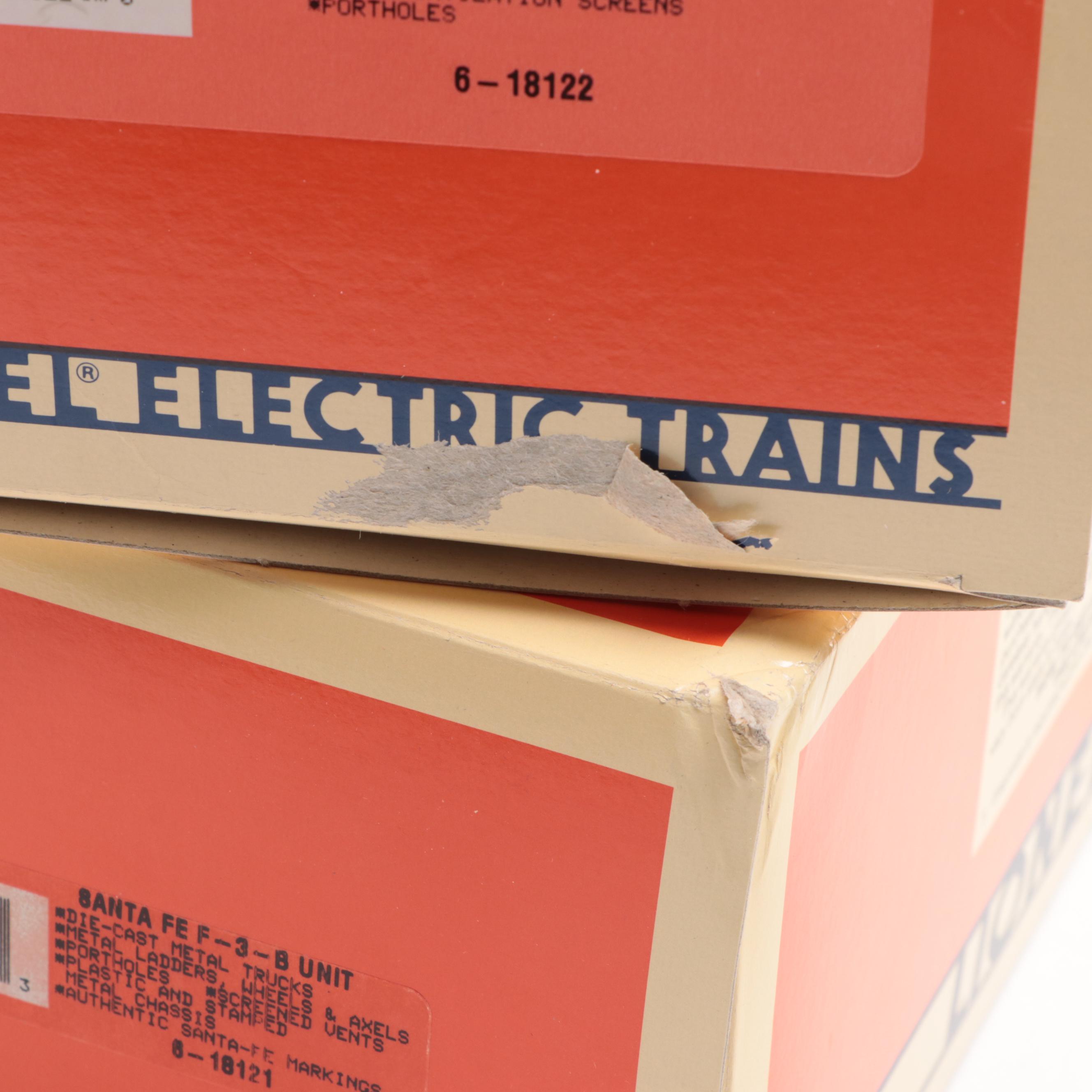 Lionel Trains Santa Fe F3 6-18117 Diesel Locomotives with Passenger Cars