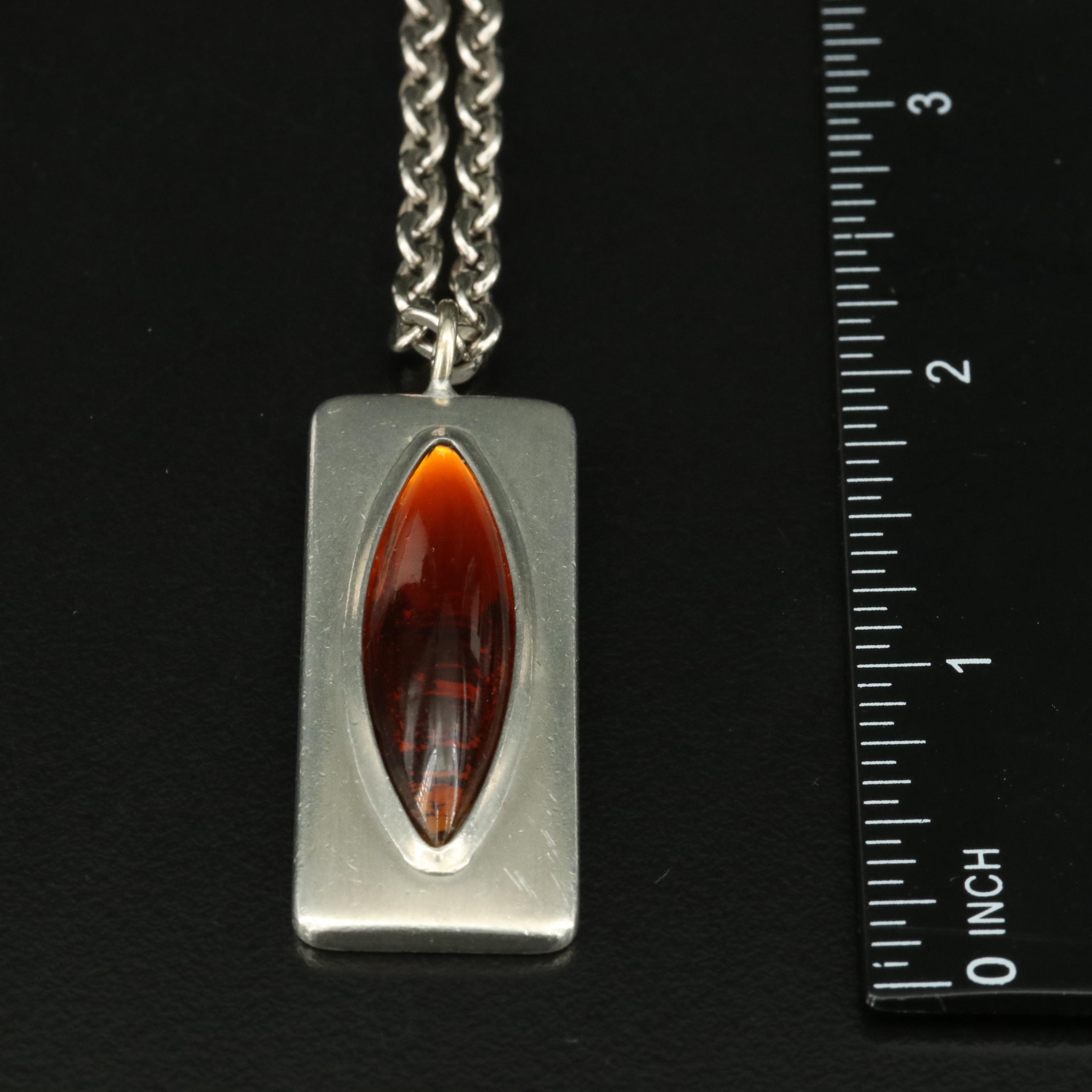 Jorgen Jensen Pewter Necklace and Bracelet Set