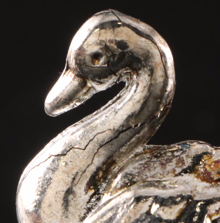 Metal Swan Place Card Holders