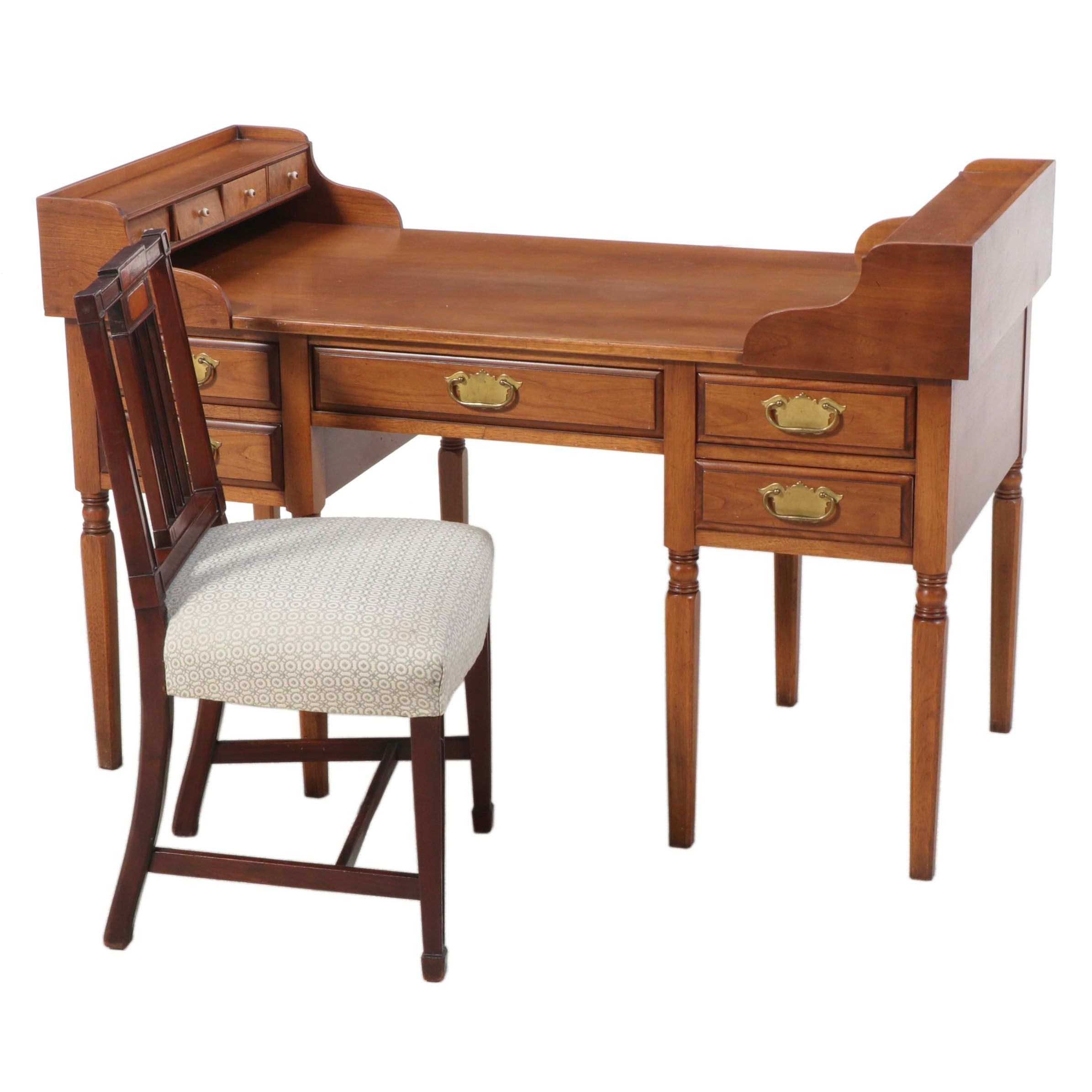 George III Style Chair w/ Federal Style Reproduction of George Washington's Desk