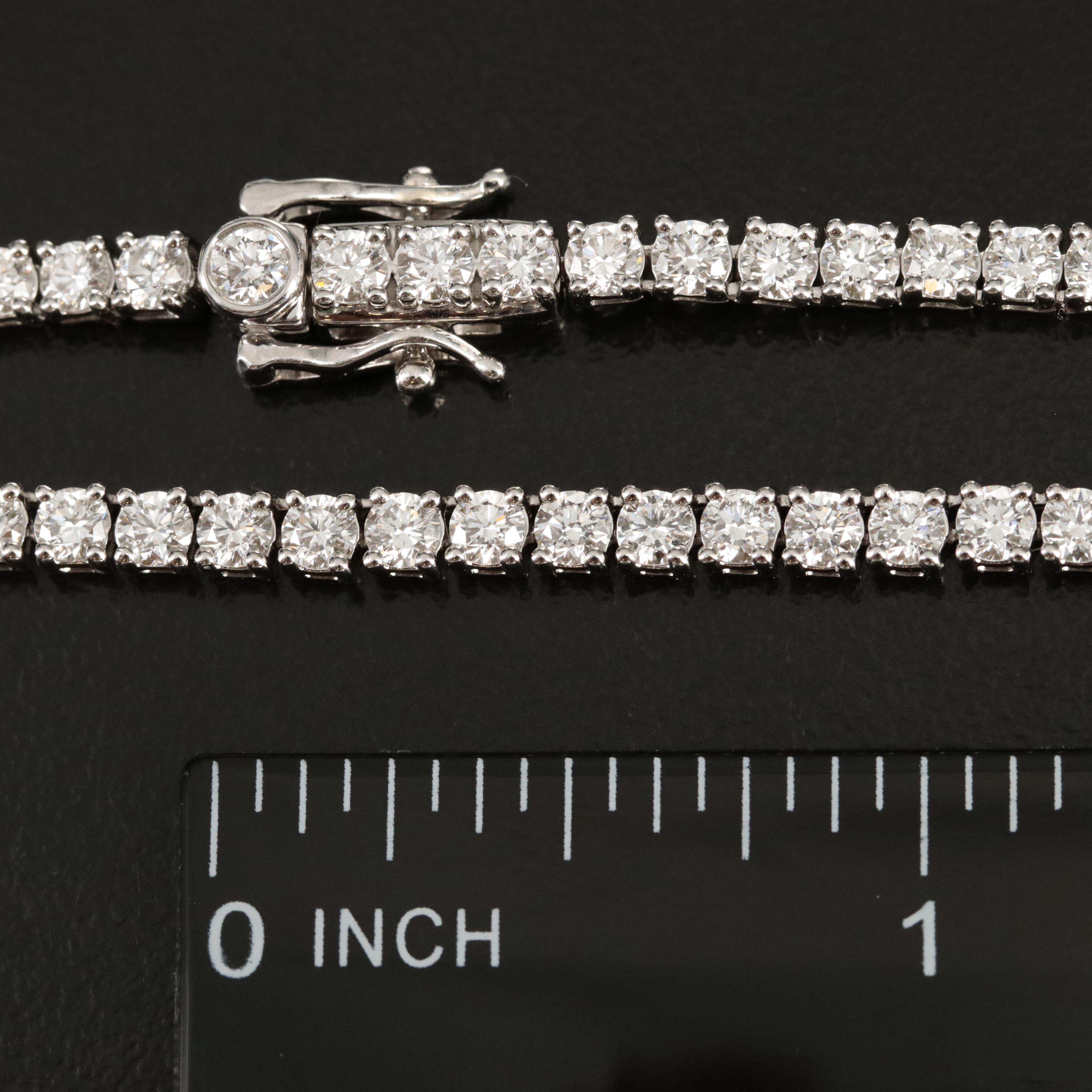 14K 10.91 CTW Lab Grown Diamond Line Necklace