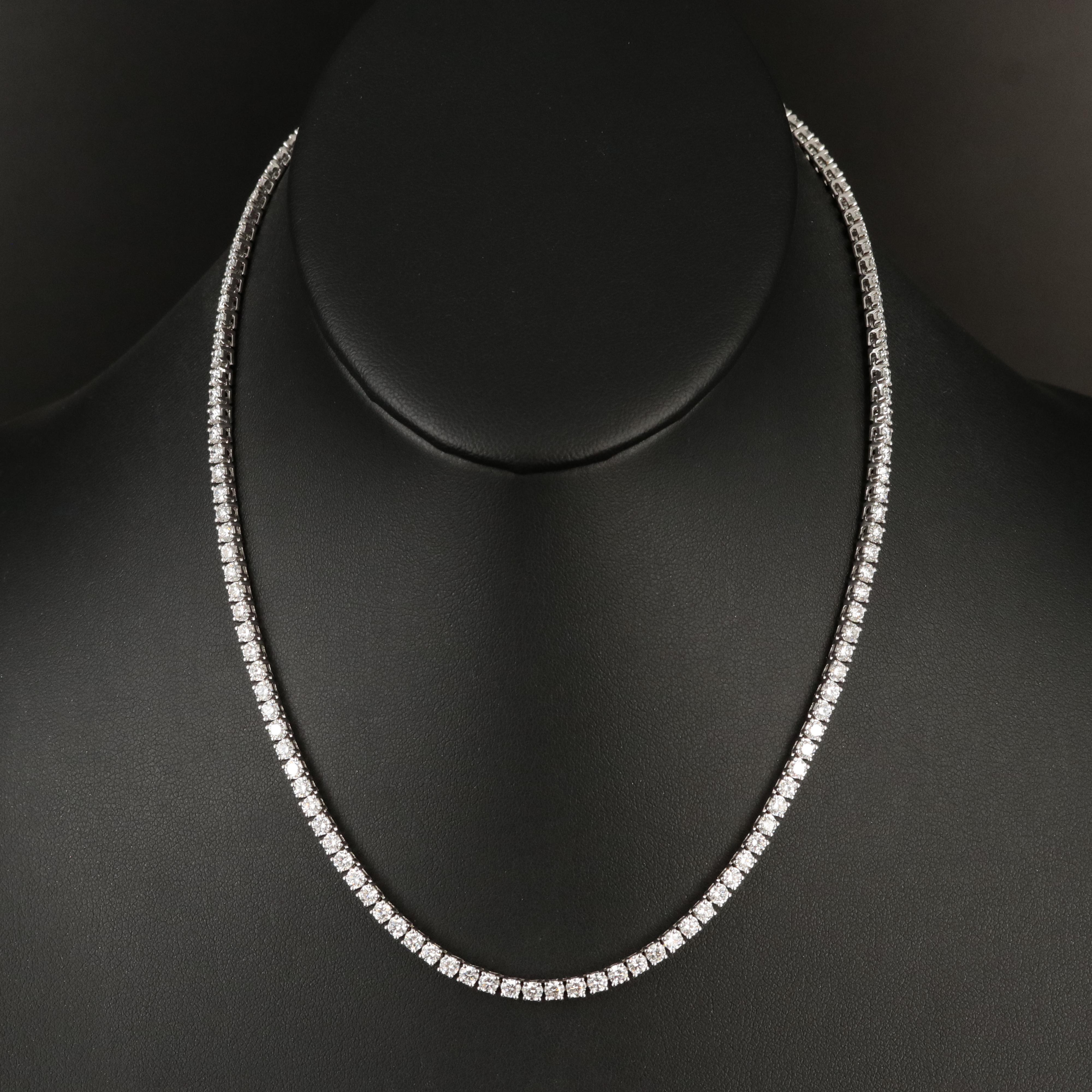 14K 10.91 CTW Lab Grown Diamond Line Necklace