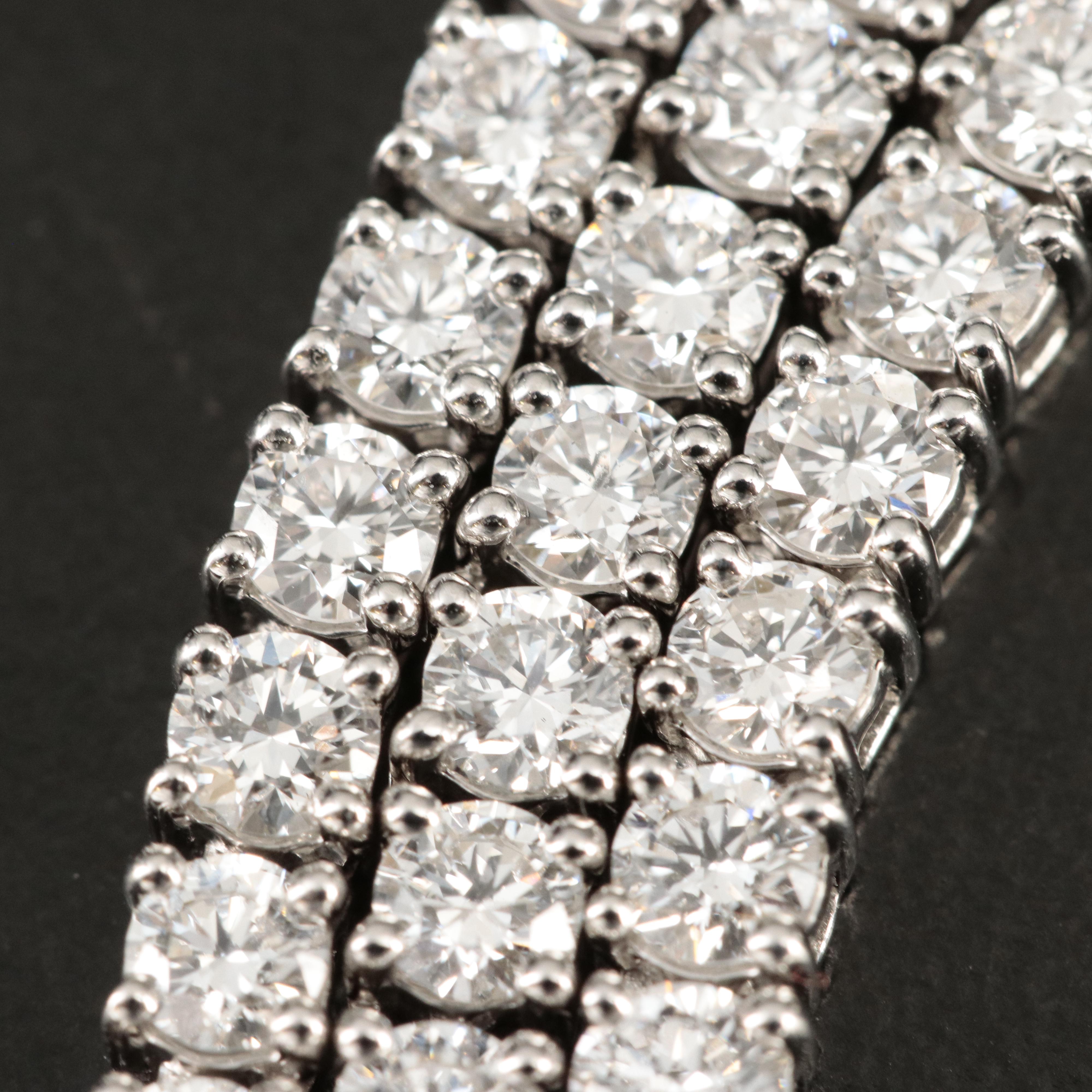 14K 10.91 CTW Lab Grown Diamond Line Necklace