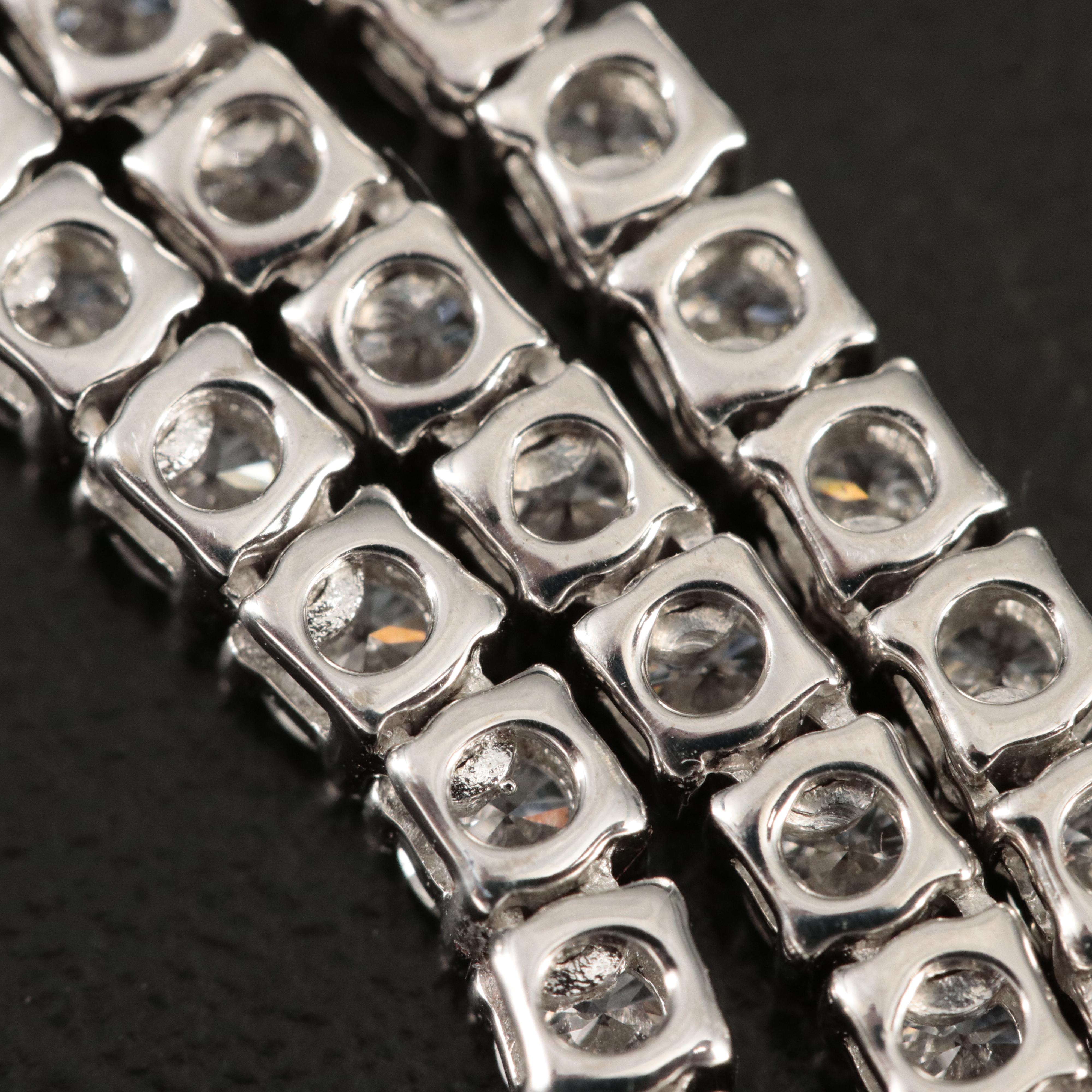 14K 10.91 CTW Lab Grown Diamond Line Necklace