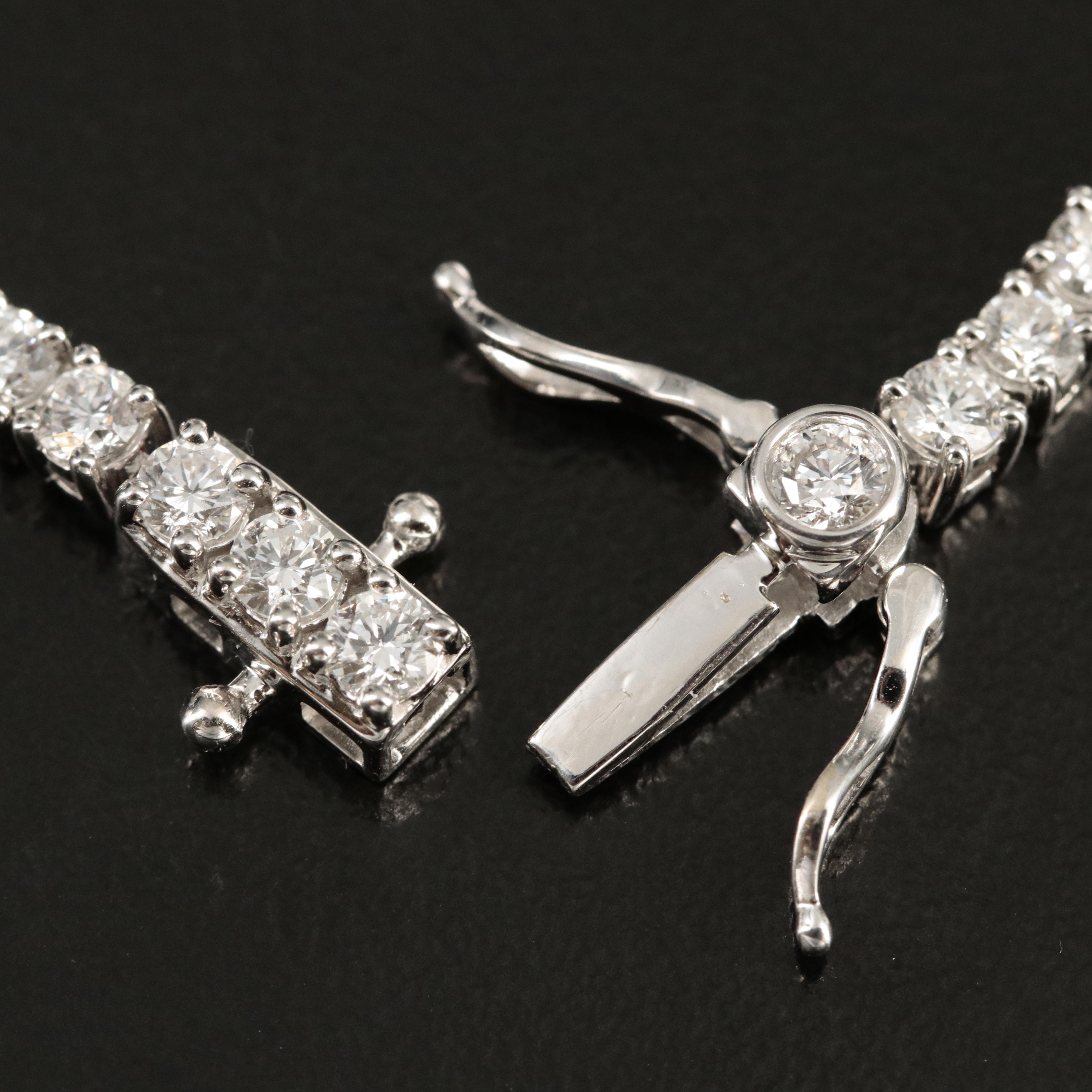 14K 10.91 CTW Lab Grown Diamond Line Necklace