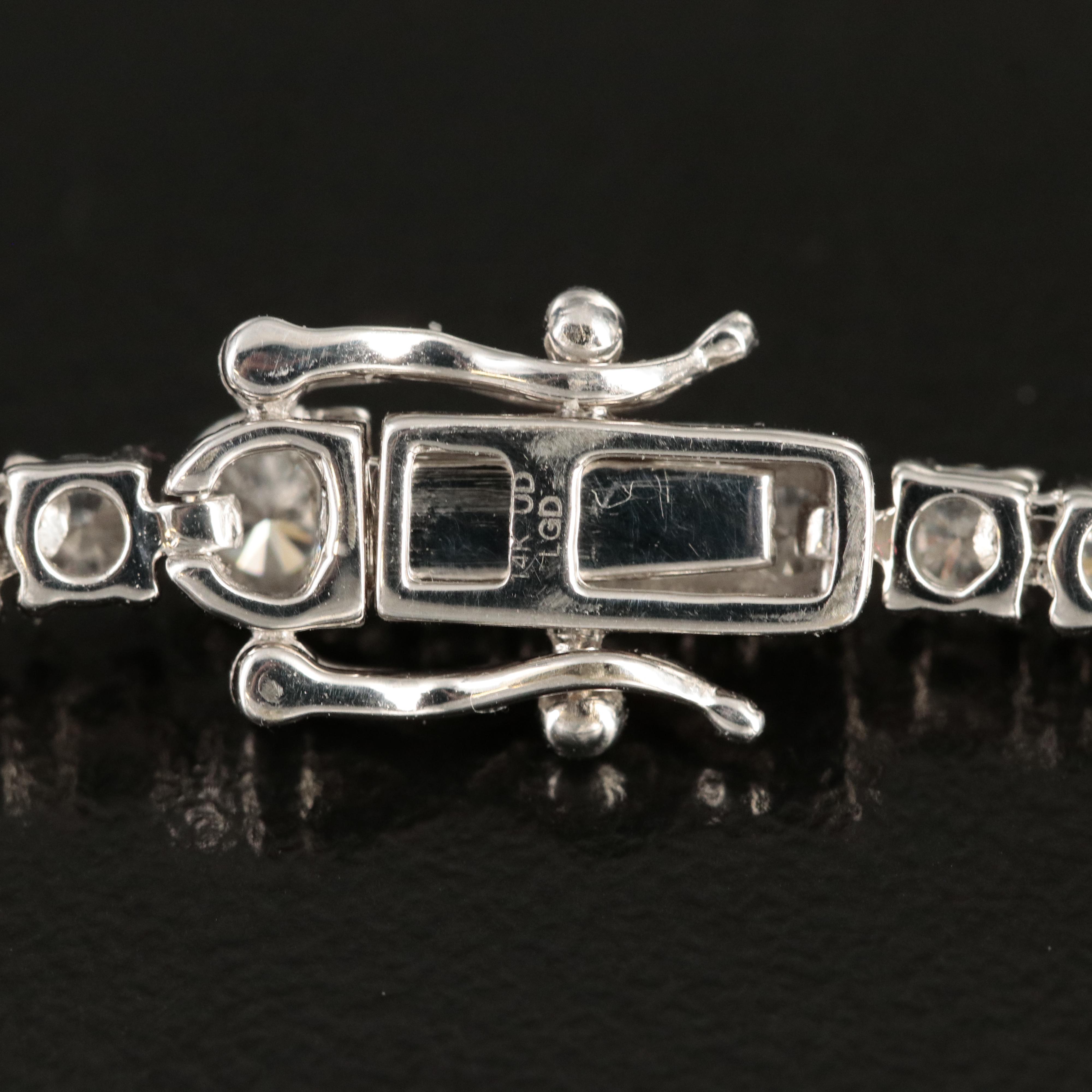 14K 10.91 CTW Lab Grown Diamond Line Necklace