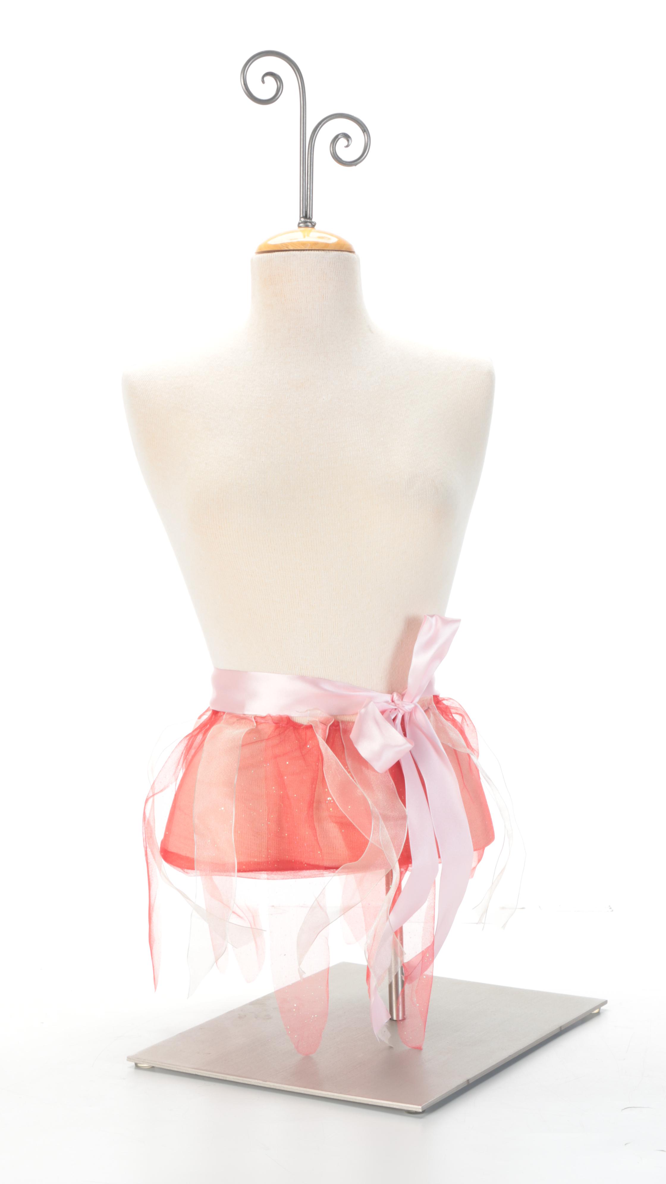 Neoclassical Style Cast Plaster Column With Dress Form Photo Holder