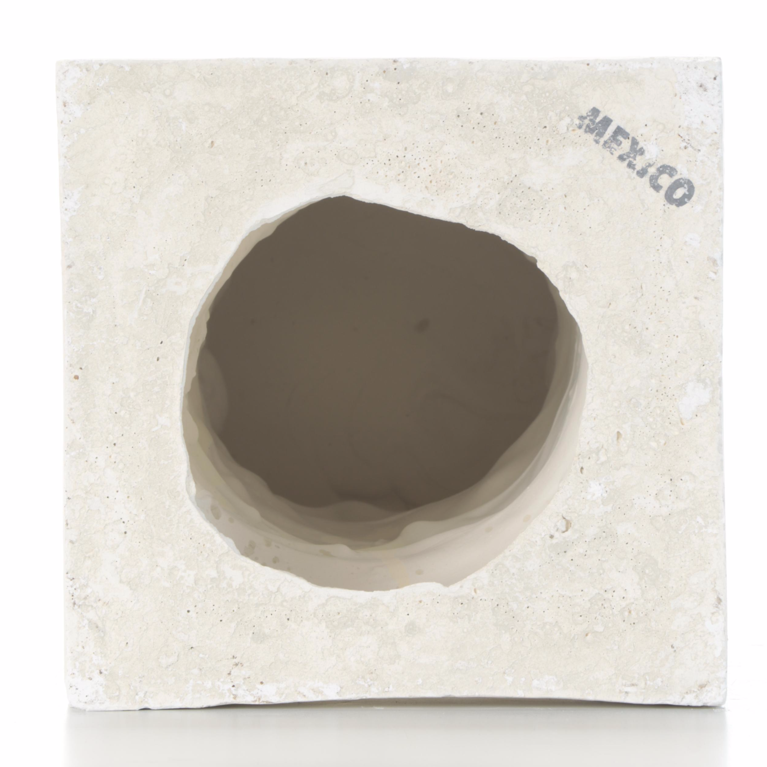 Neoclassical Style Cast Plaster Column With Dress Form Photo Holder