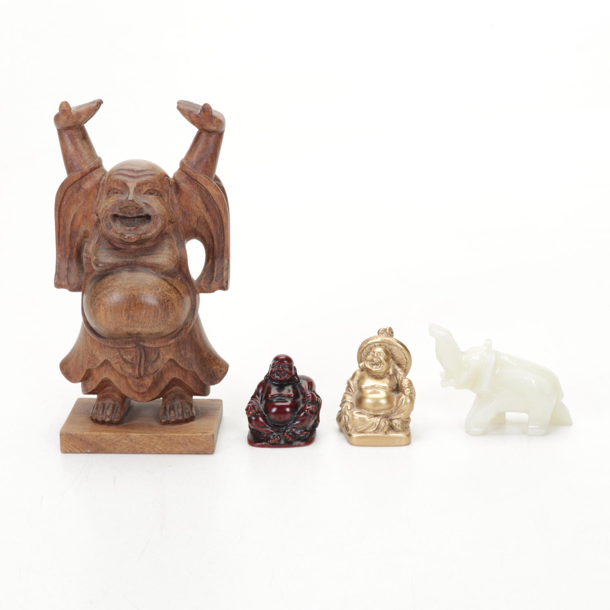 Chinese Brass Censer Lamp, Bagua Feng Shui Mirror, Fukagawa Style Plate, More