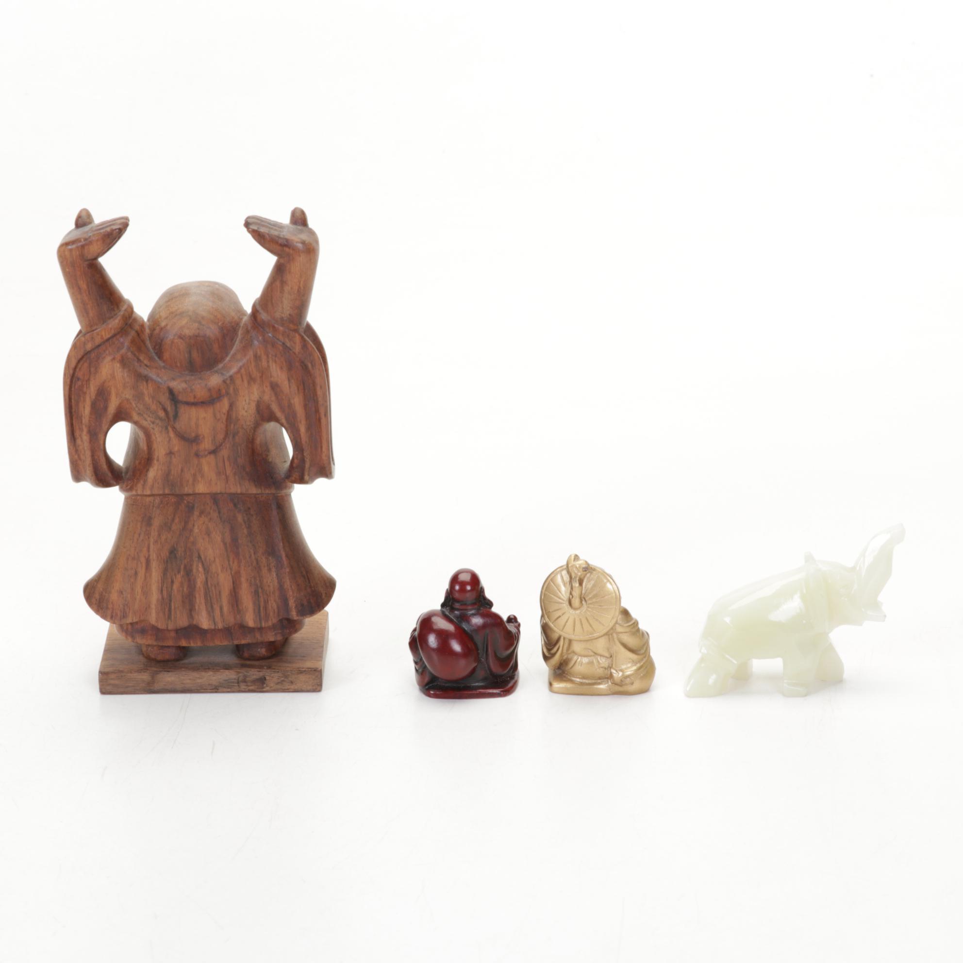 Chinese Brass Censer Lamp, Bagua Feng Shui Mirror, Fukagawa Style Plate, More