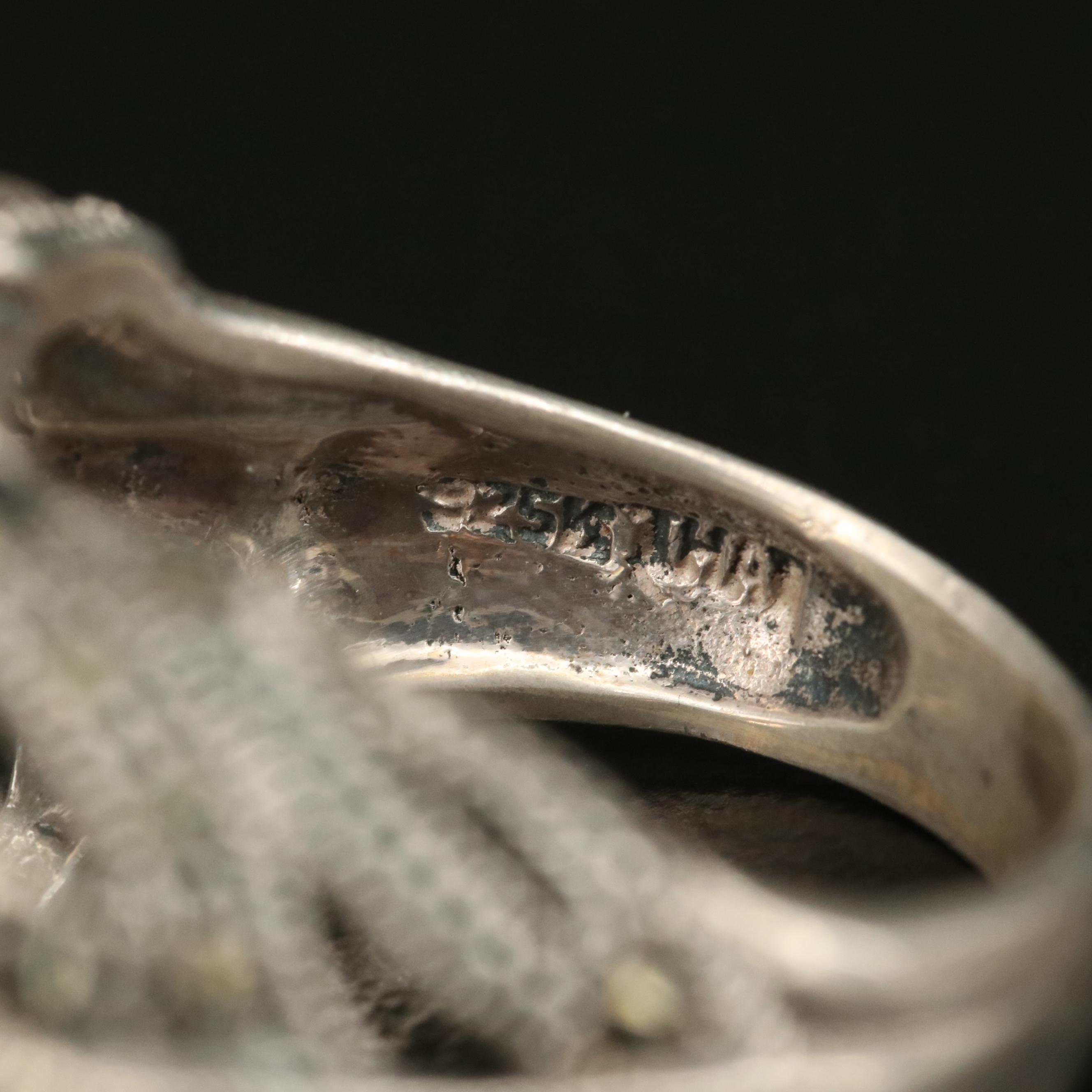 Sterling Quartz and Cubic Zirconia Rings