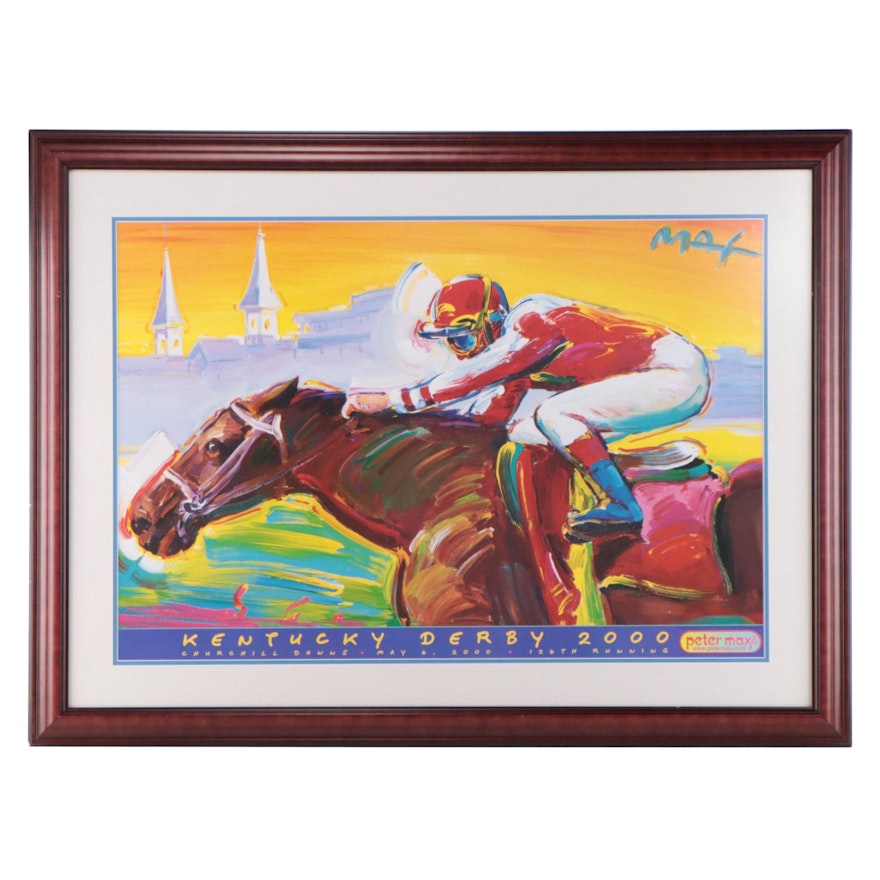 Peter Max Kentucky Derby 2000 Offset Lithograph Poster