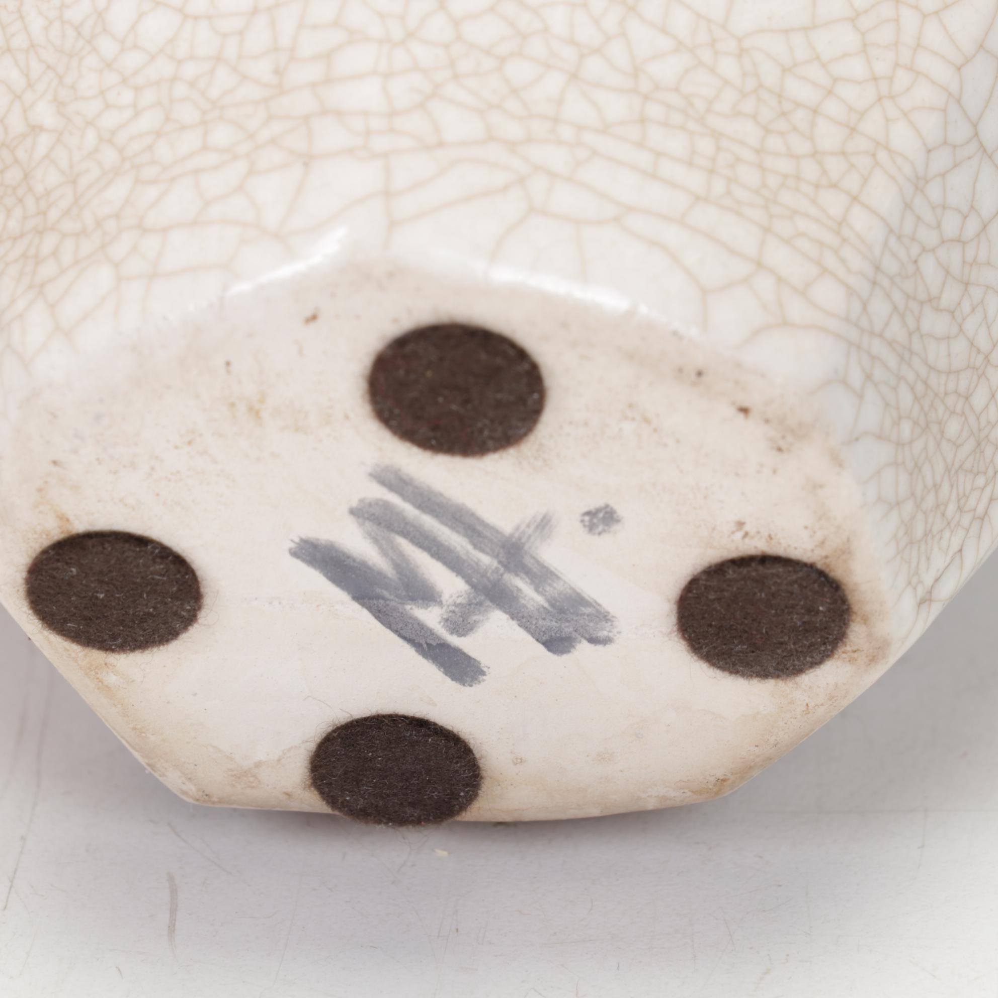 Carved Amethyst Crystal With Banded Calcite Vase, Ceramic Planter, More