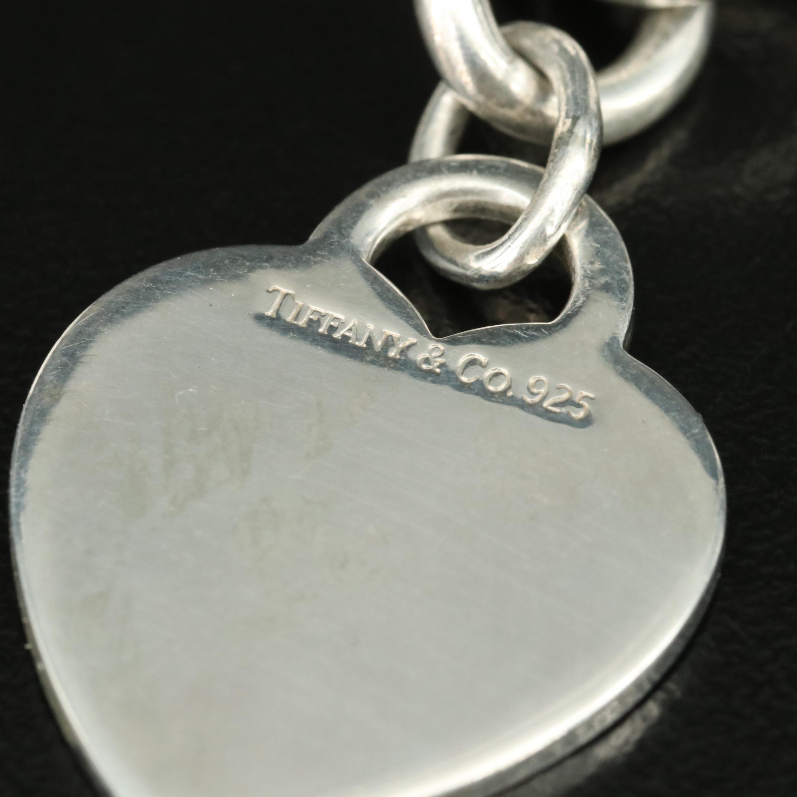 Tiffany & Co. Sterling Heart Tag Necklace