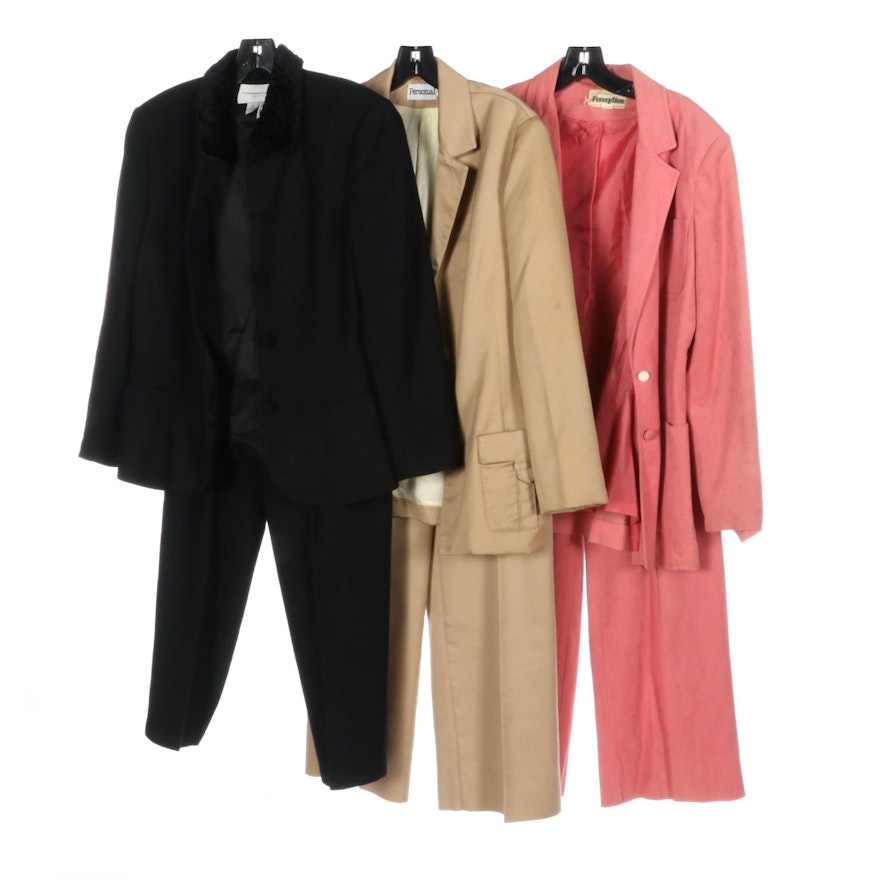 Fundamental Things Suit, Personal Khaki and Perception Washable Suede Pant Suits
