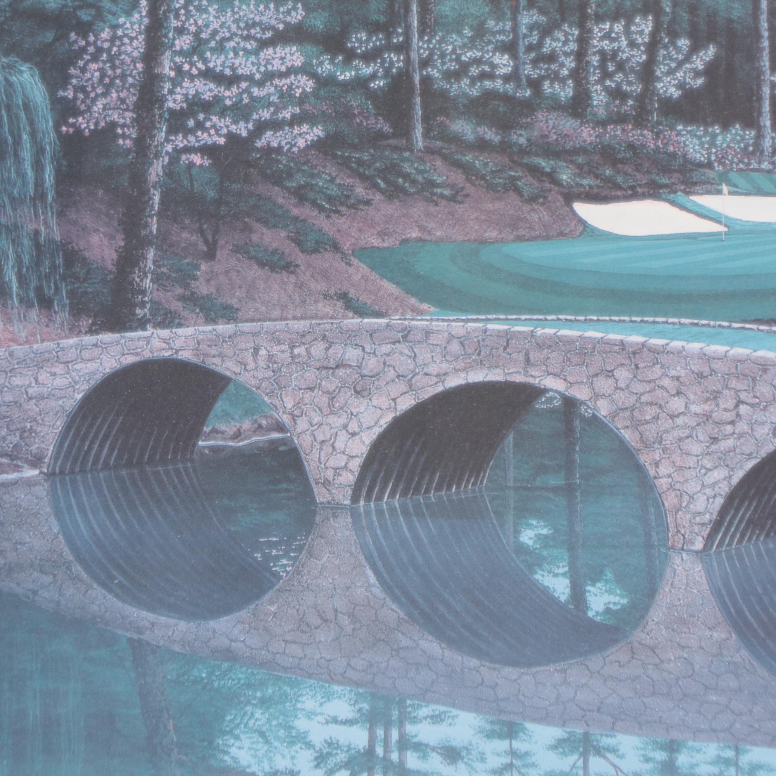 Offset Lithographs of Golf Scenes After George Griff, Late 20th Century