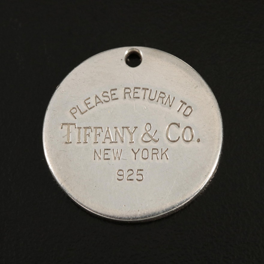 Tiffany & Co. "Return to Tiffany" Sterling Commemorative Pendant