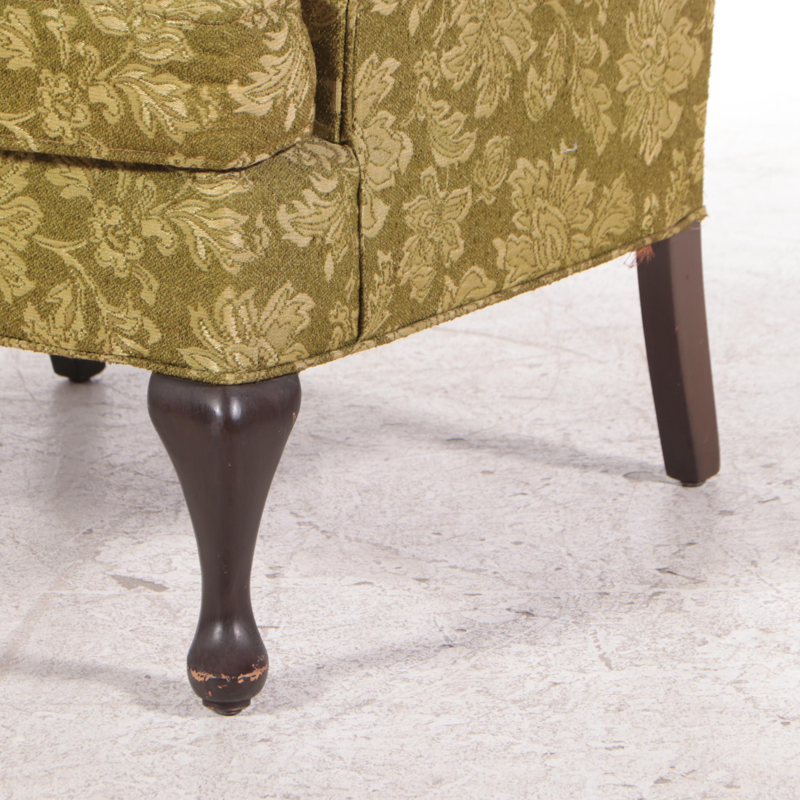 Kroehler Citatation Custom-Upholstered Wingback Armchair