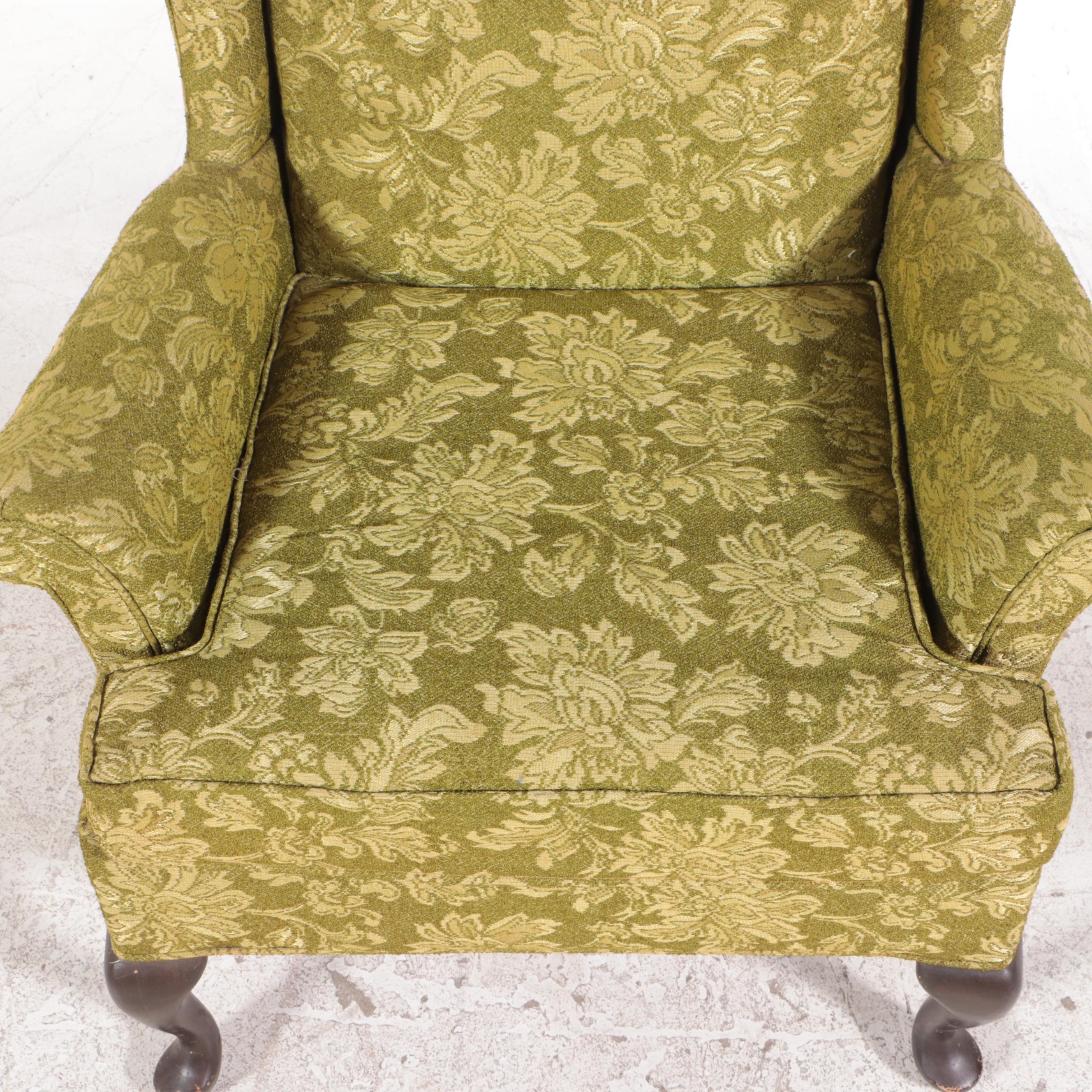 Kroehler Citatation Custom-Upholstered Wingback Armchair