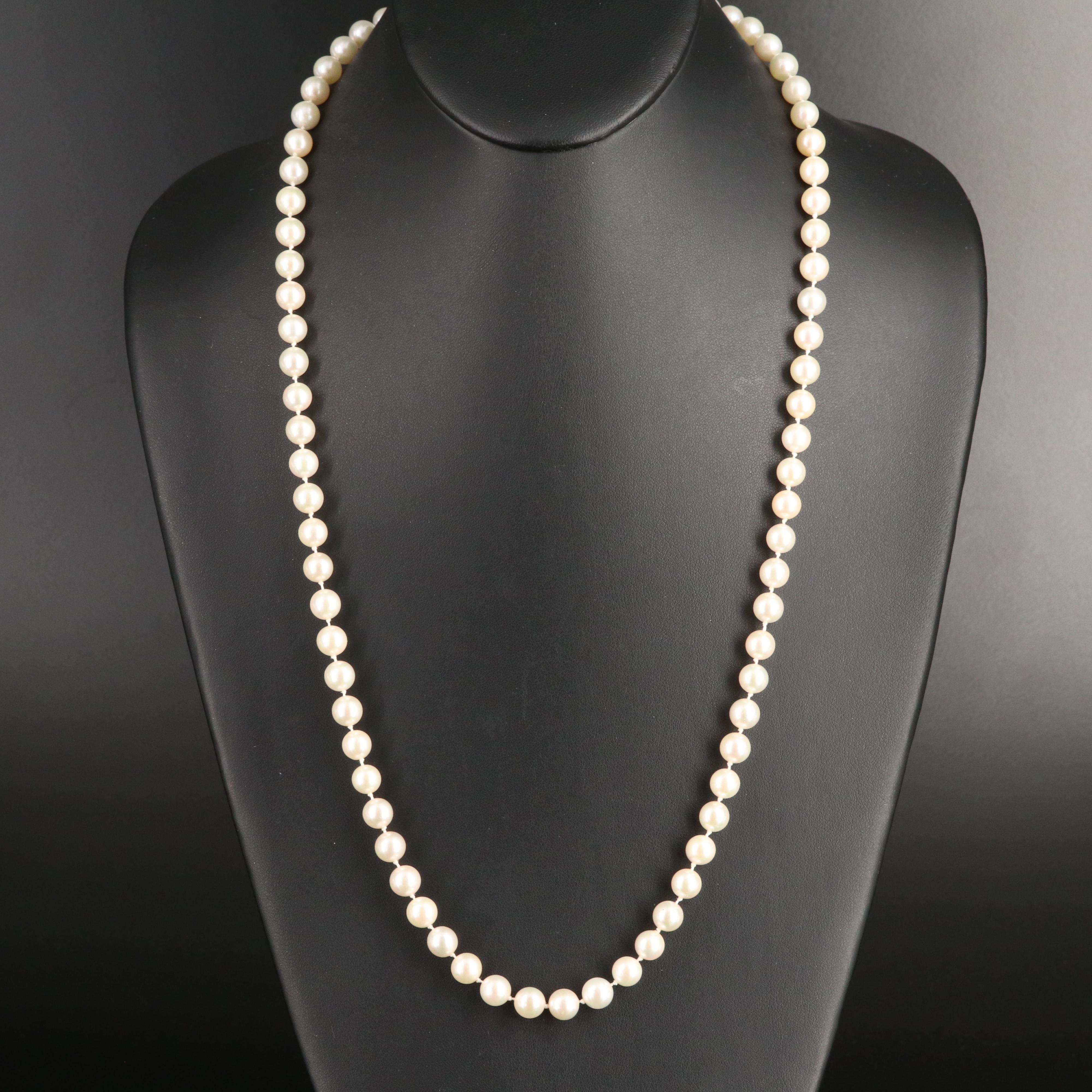 Pearl Necklace with 14K Clasp